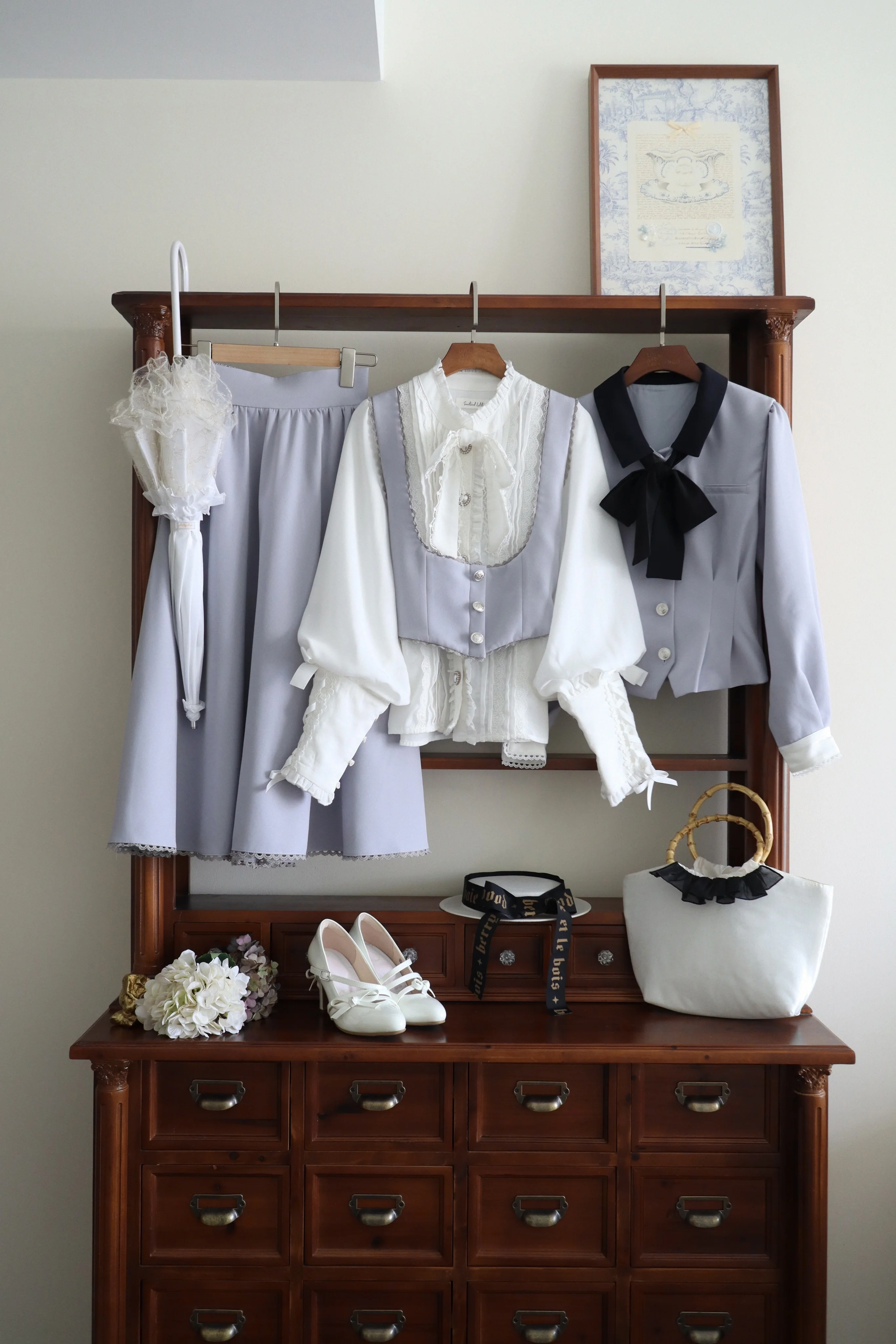 Daily Lolita Skirt Set Long sleeve Coat Dress Set - Image 19