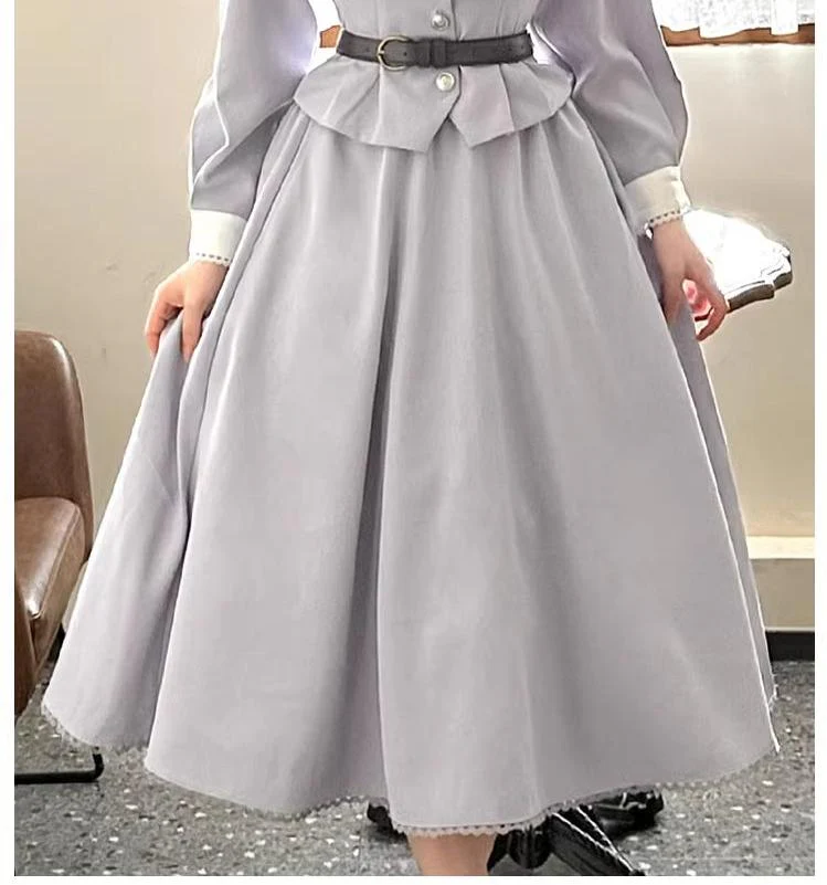 Daily Lolita Skirt Set Long sleeve Coat Dress Set - Image 21