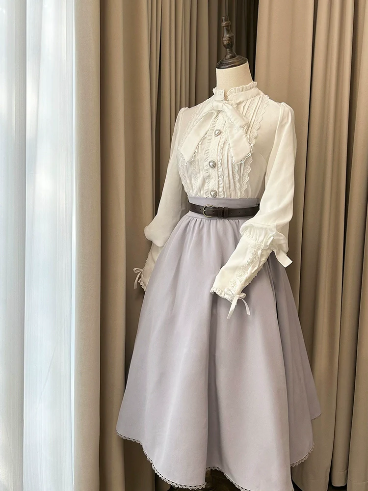 Daily Lolita Skirt Set Long sleeve Coat Dress Set - Image 22