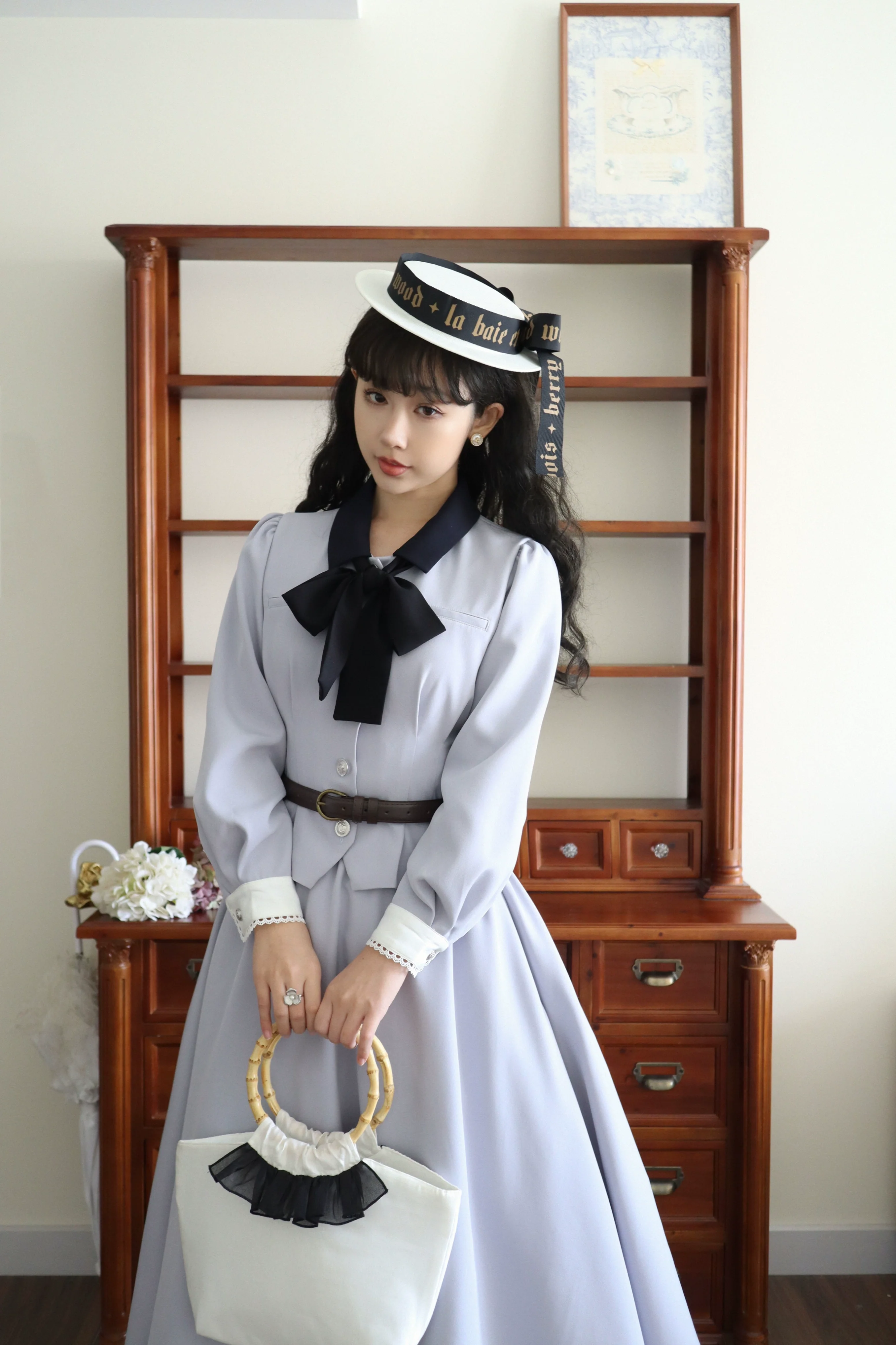 Daily Lolita Skirt Set Long sleeve Coat Dress Set - Image 3