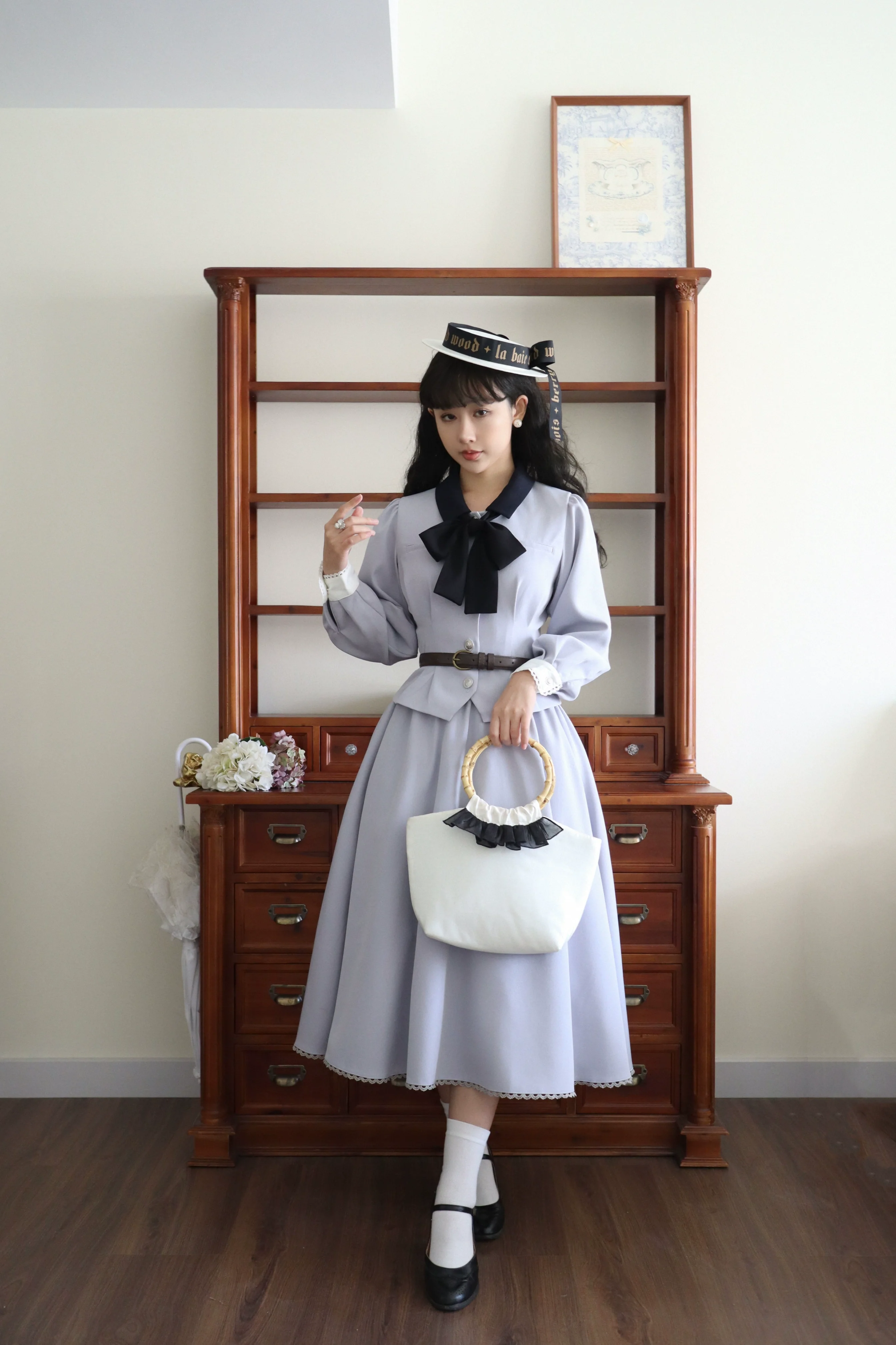 Daily Lolita Skirt Set Long sleeve Coat Dress Set - Image 4