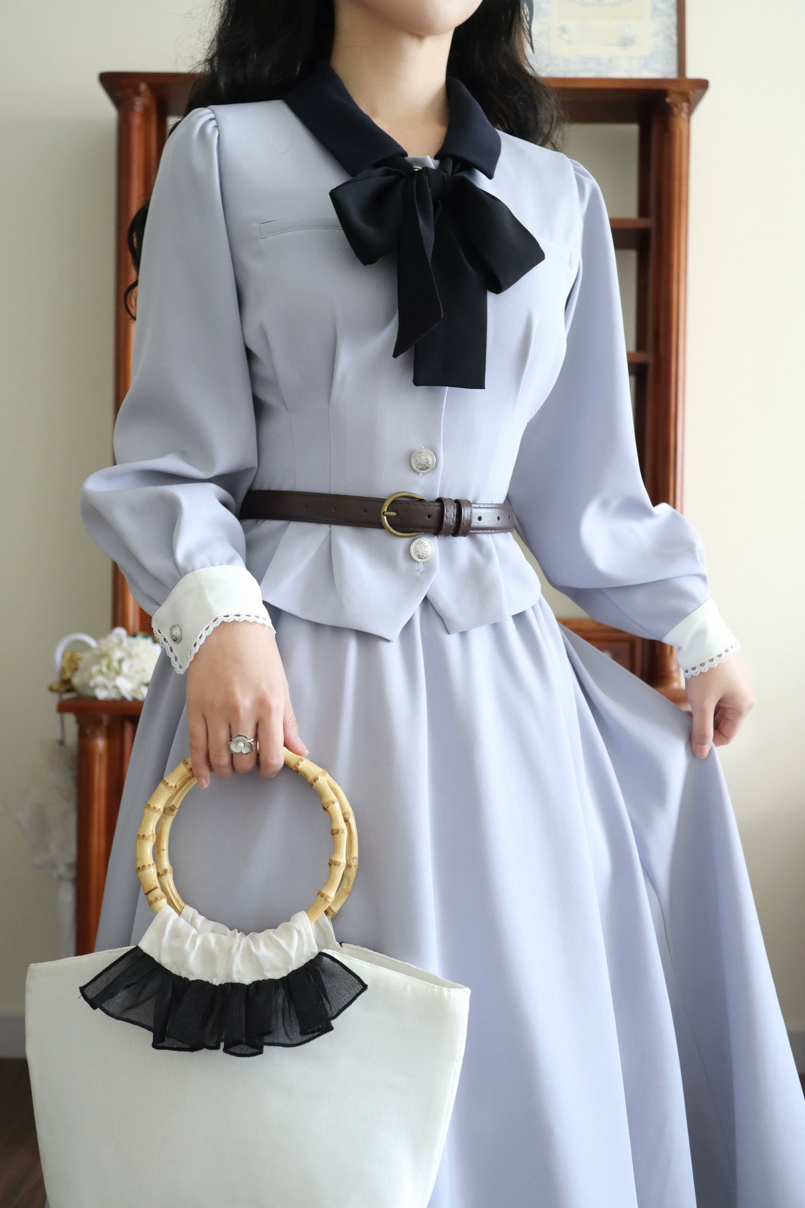 Daily Lolita Skirt Set Long sleeve Coat Dress Set - Image 9