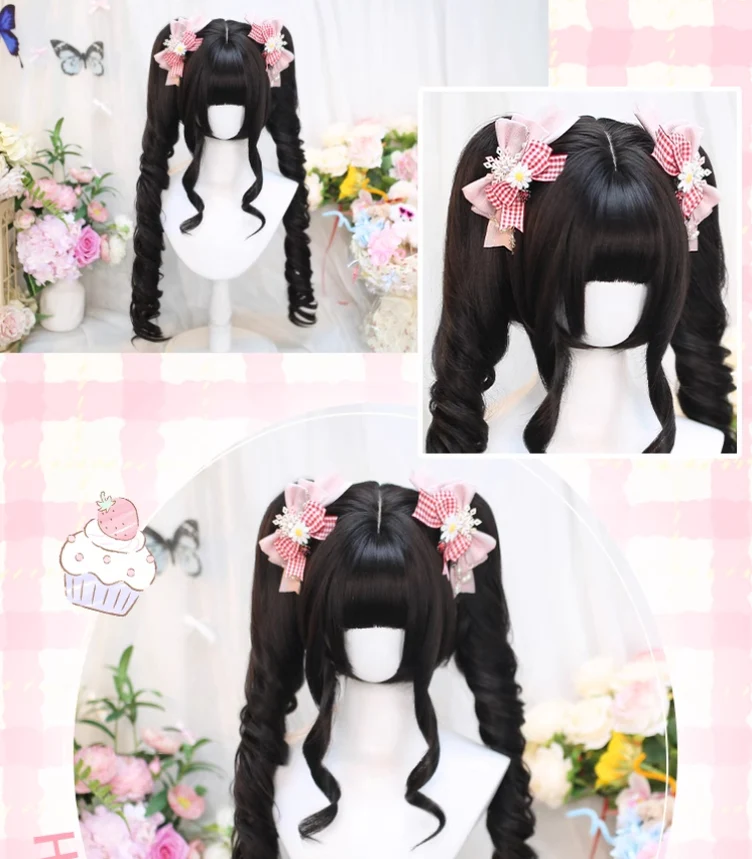 Dalao Home - Stellar Bits - Daily Lolita Wig Detachable Curl Hair Double Ponytails - Image 4
