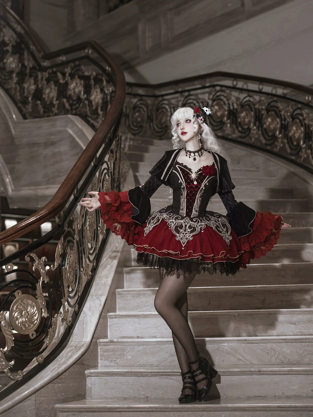 Blood Feast - Gothic Lolita JSK Suit Daily Goth Dress - Image 6