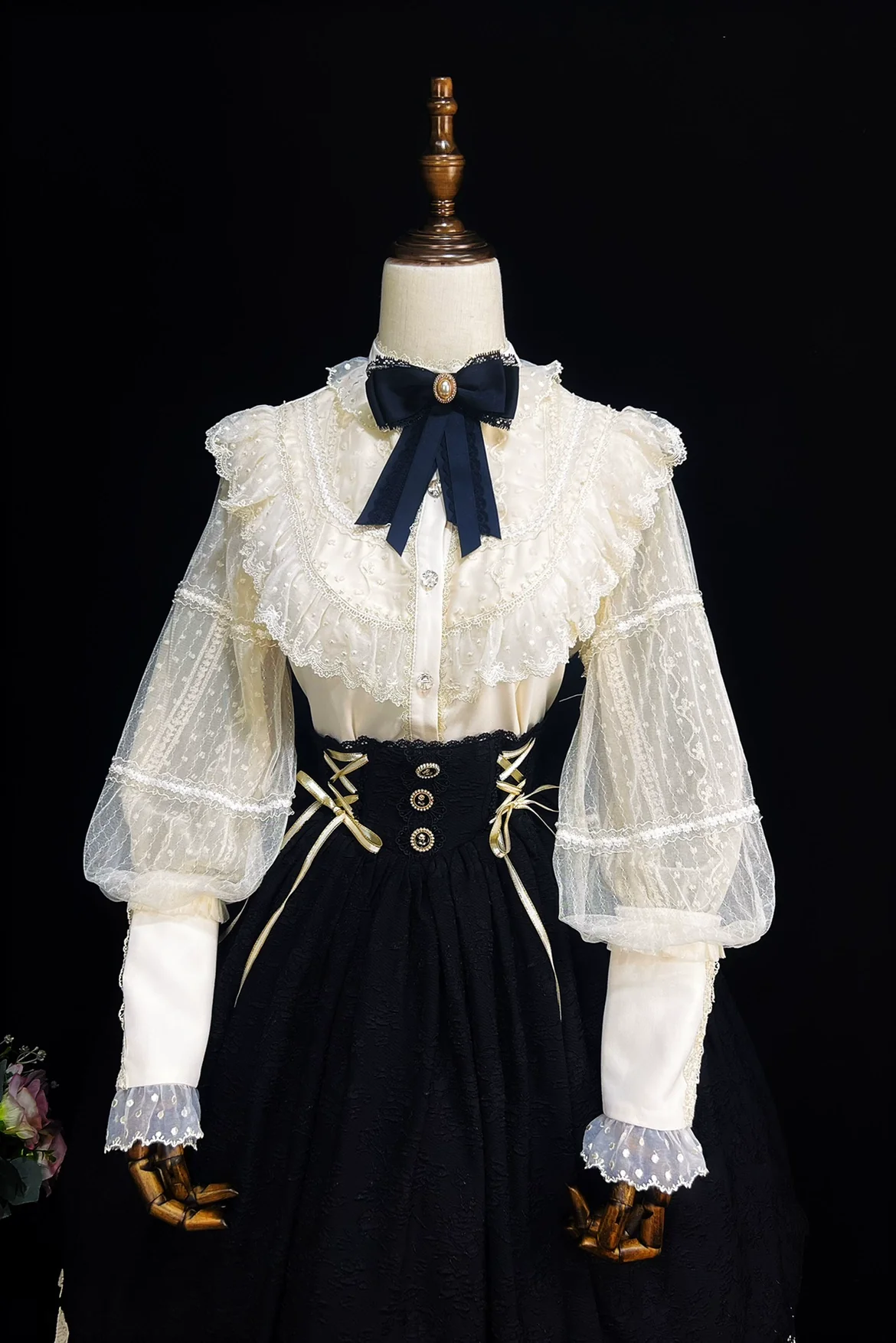 The Heart of the Rose - Elegant Retro Lolita Skirt High Waist SK Blouse - Image 14