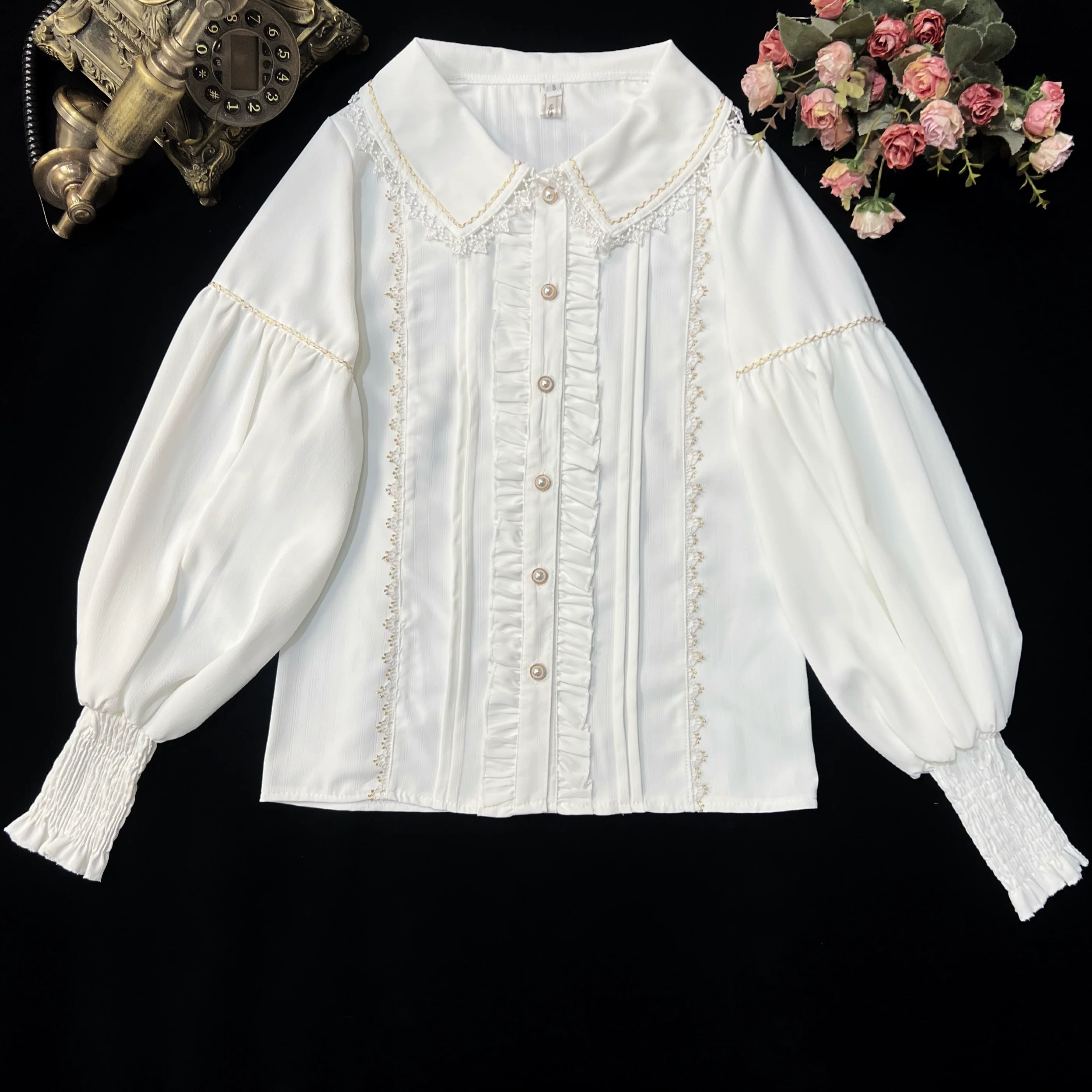 The Heart of the Rose - Elegant Retro Lolita Skirt High Waist SK Blouse - Image 17