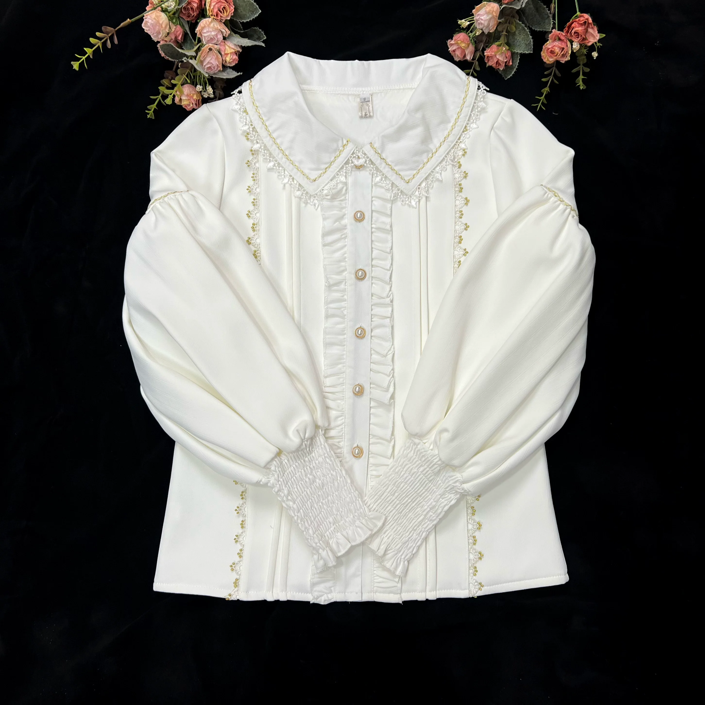 The Heart of the Rose - Elegant Retro Lolita Skirt High Waist SK Blouse - Image 24