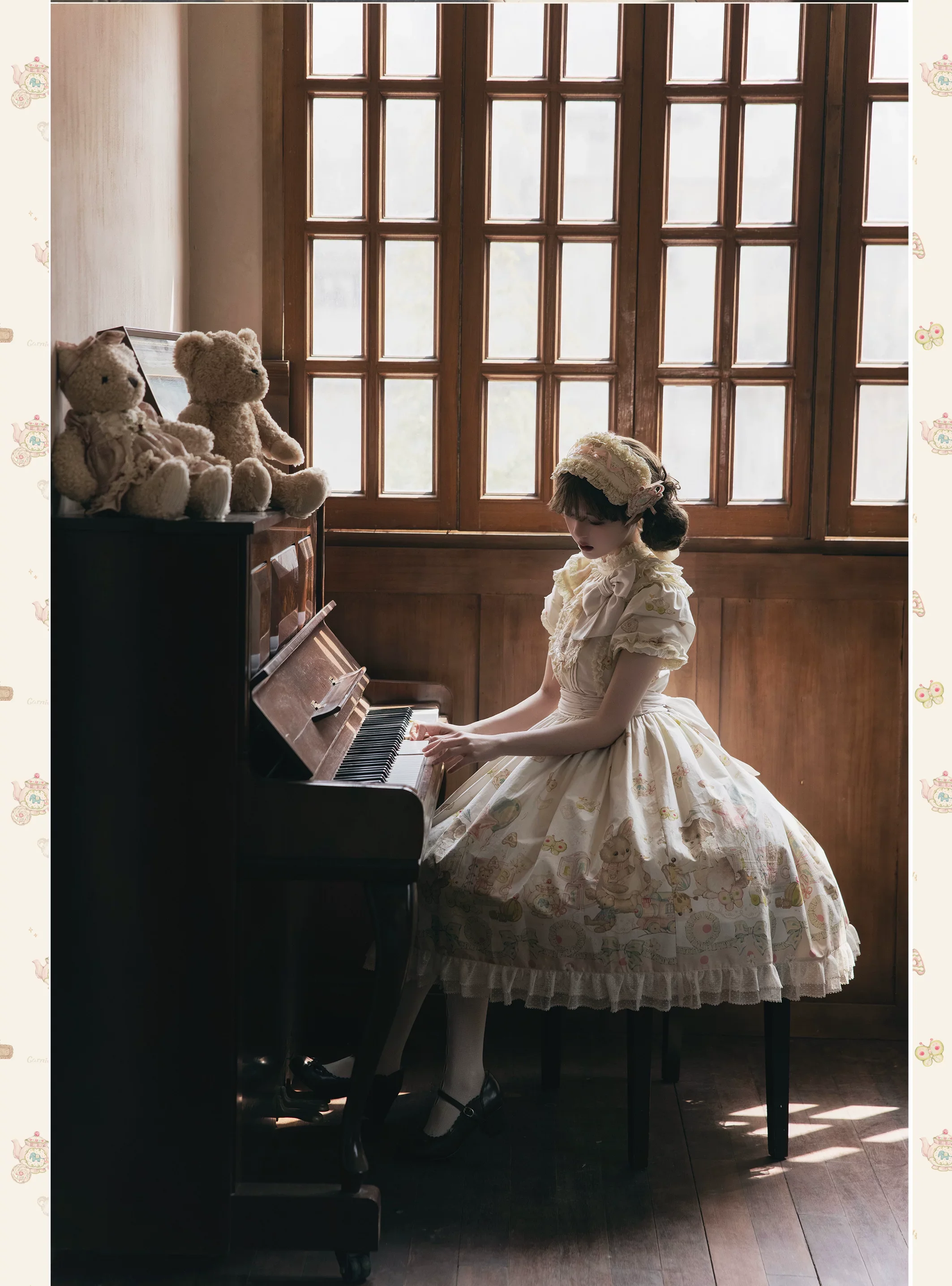 Toy Box - Doll-like Kawaii Lolita OP Dress, Toys Print - Image 23