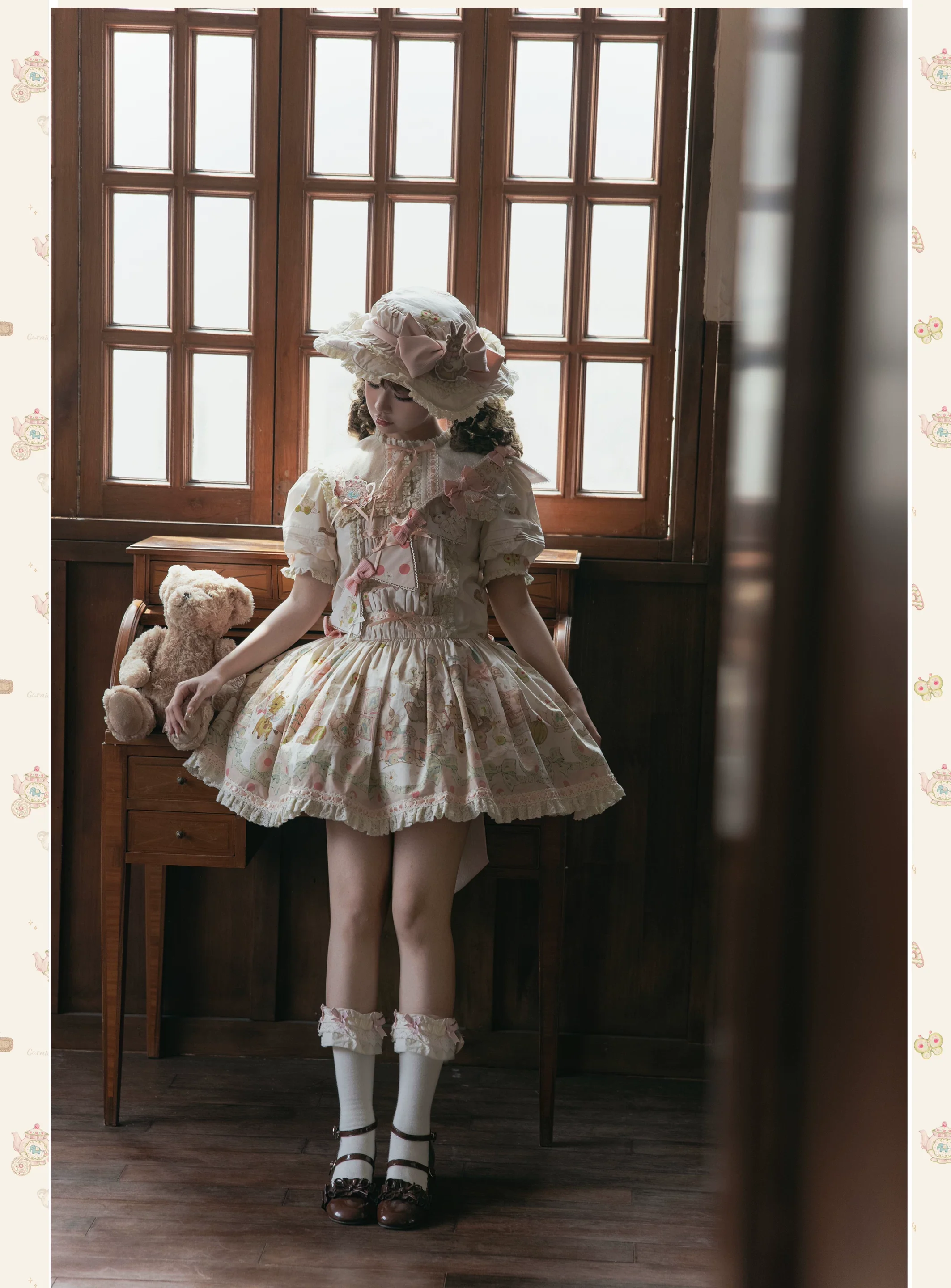 Toy Box - Doll-like Kawaii Lolita OP Dress, Toys Print - Image 6