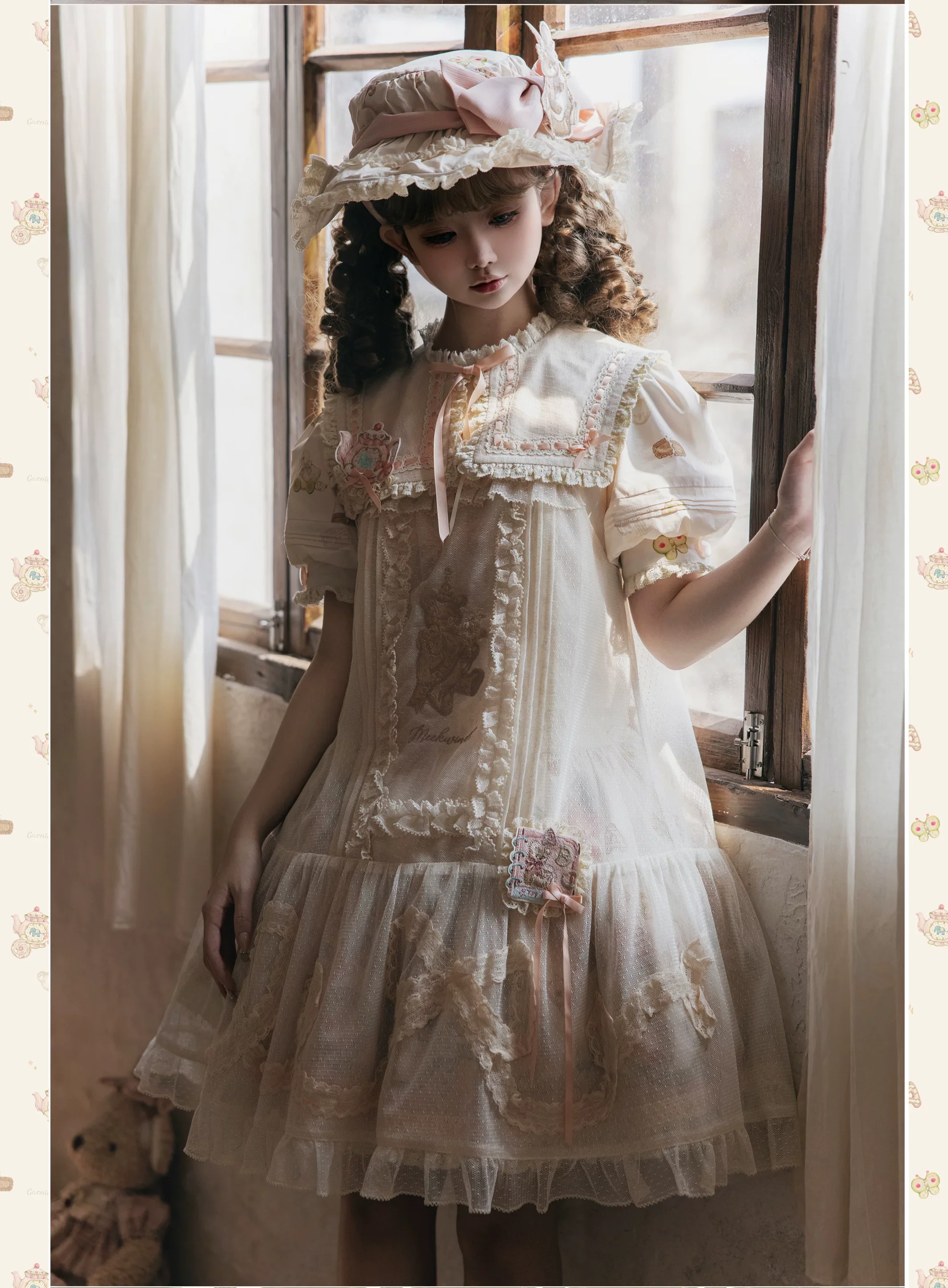 Toy Box - Doll-like Kawaii Lolita OP Dress, Toys Print - Image 7