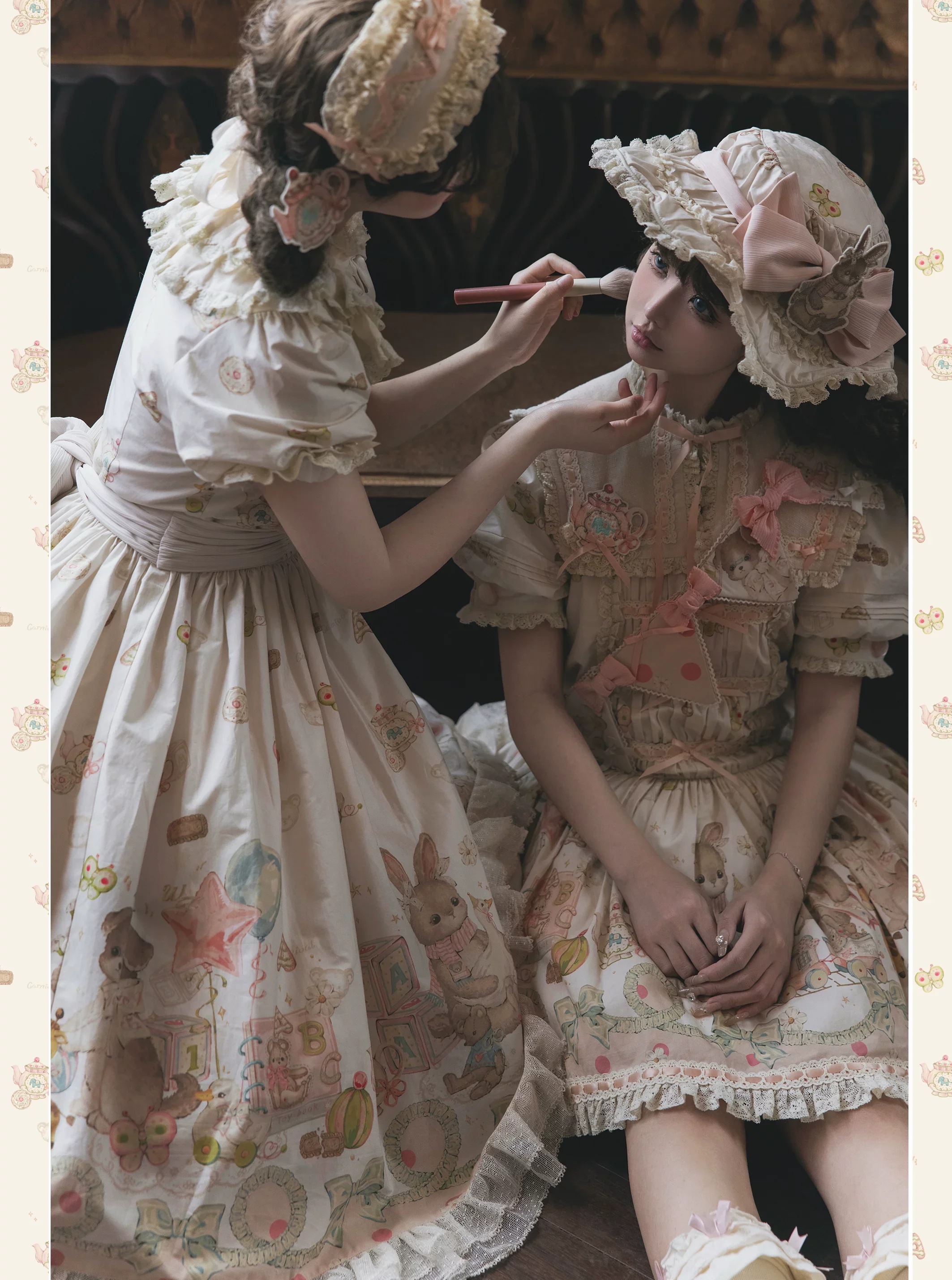 Toy Box - Doll-like Kawaii Lolita OP Dress, Toys Print - Image 9