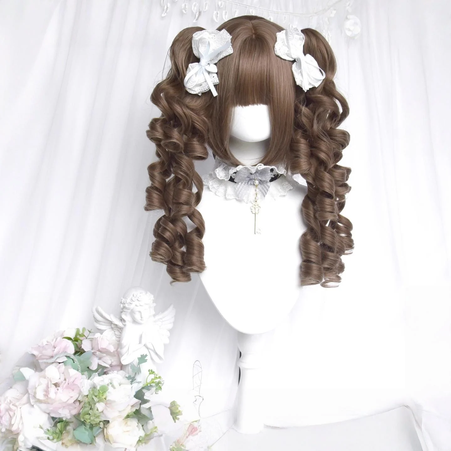 Sinwavy - Doll Like Lolita Wig, Detachable Curl Ponytails - Image 11