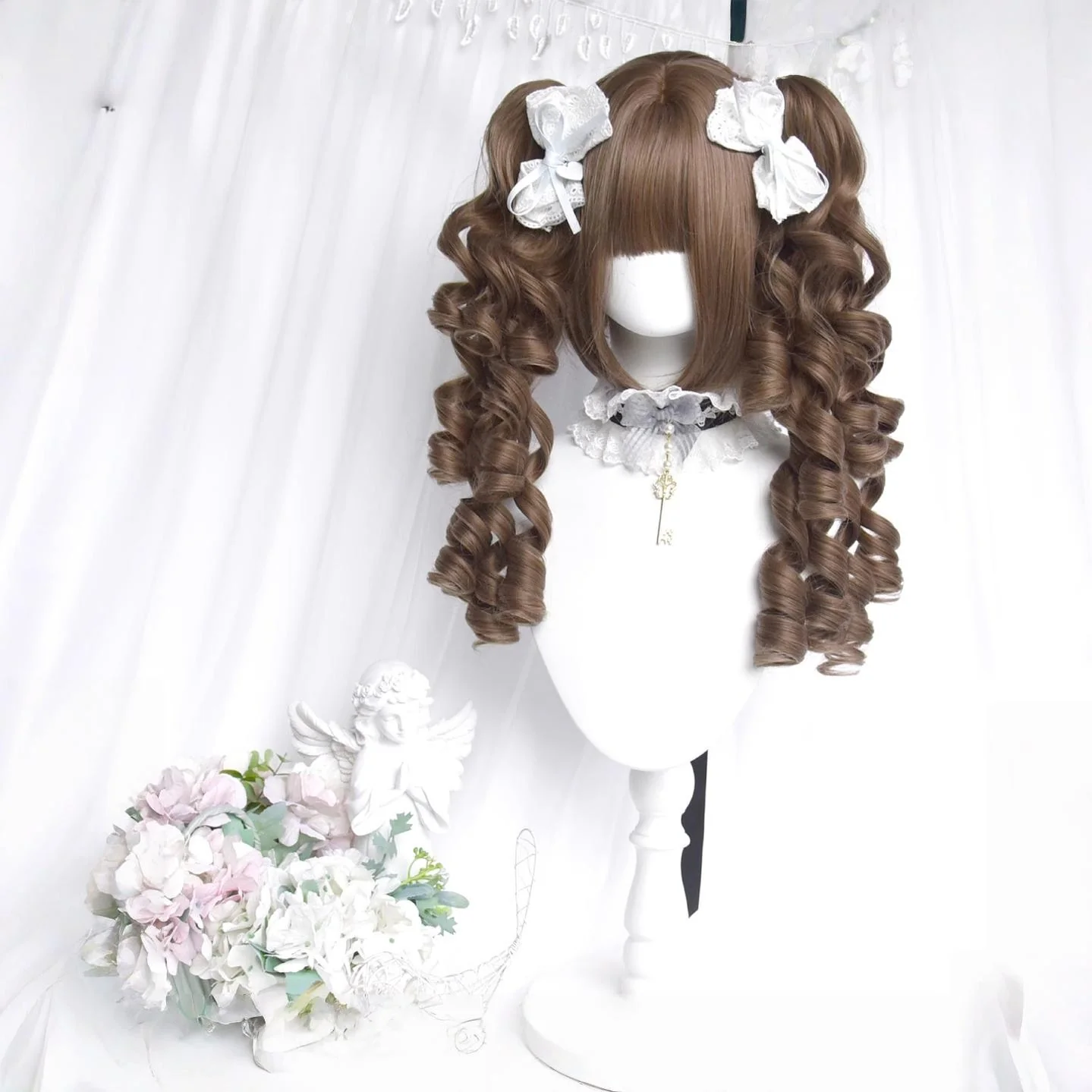 Sinwavy - Doll Like Lolita Wig, Detachable Curl Ponytails - Image 12