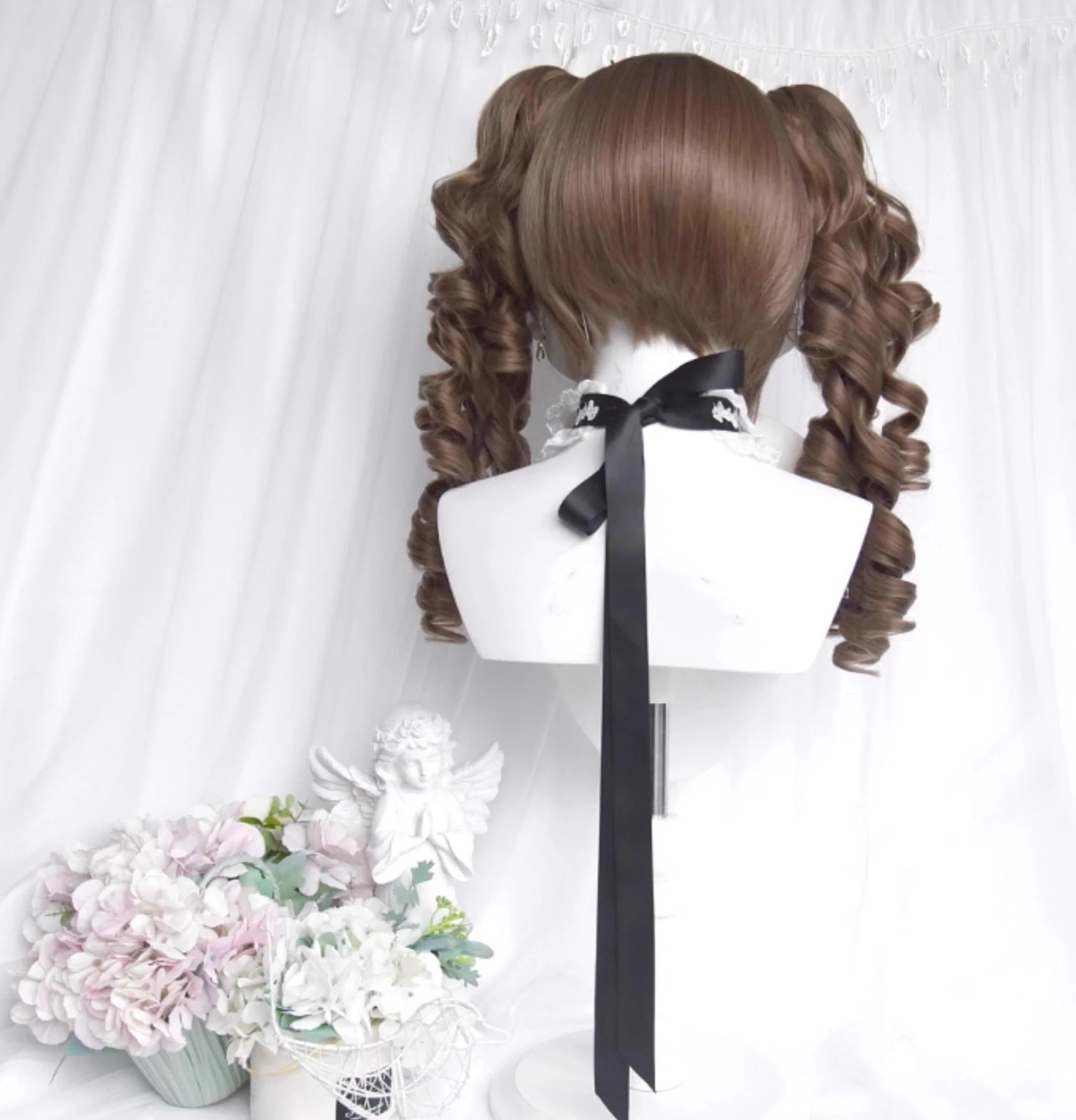 Sinwavy - Doll Like Lolita Wig, Detachable Curl Ponytails - Image 2