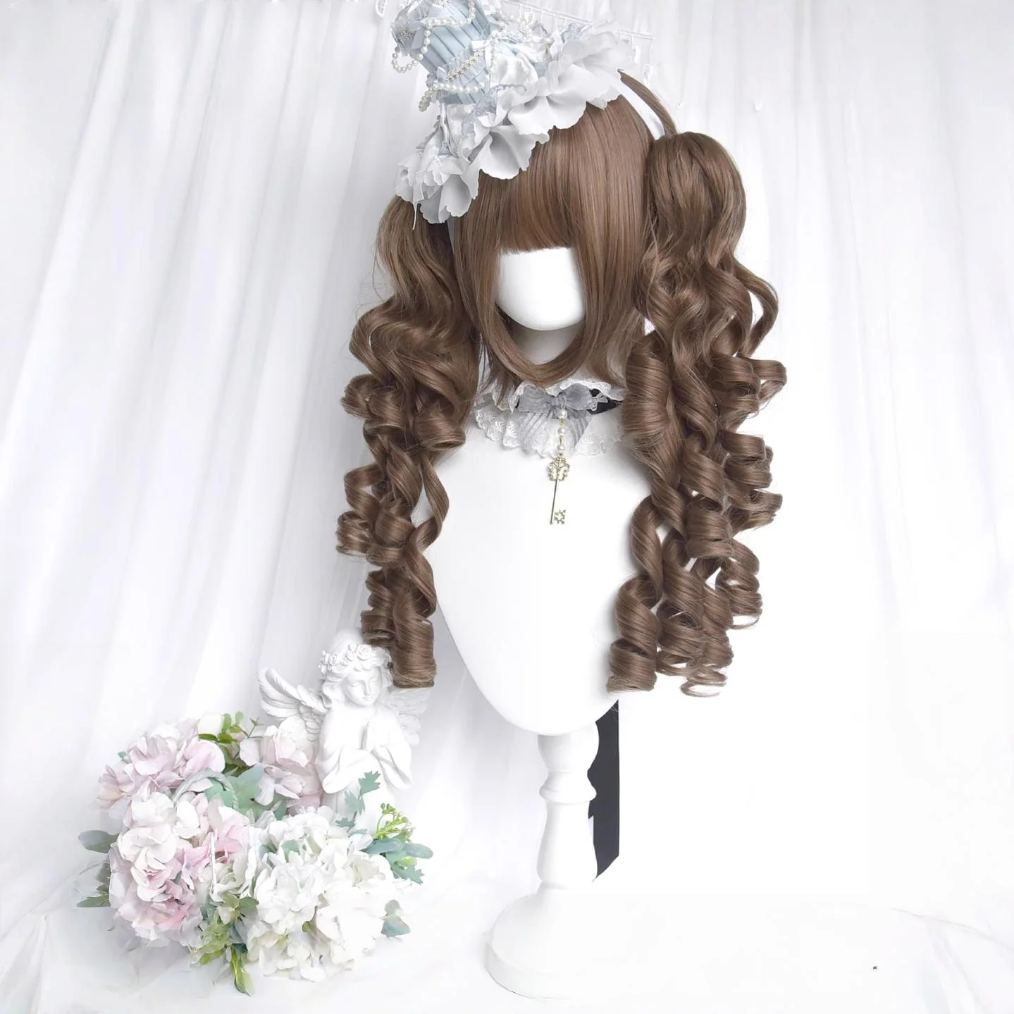 Sinwavy - Doll Like Lolita Wig, Detachable Curl Ponytails - Image 3