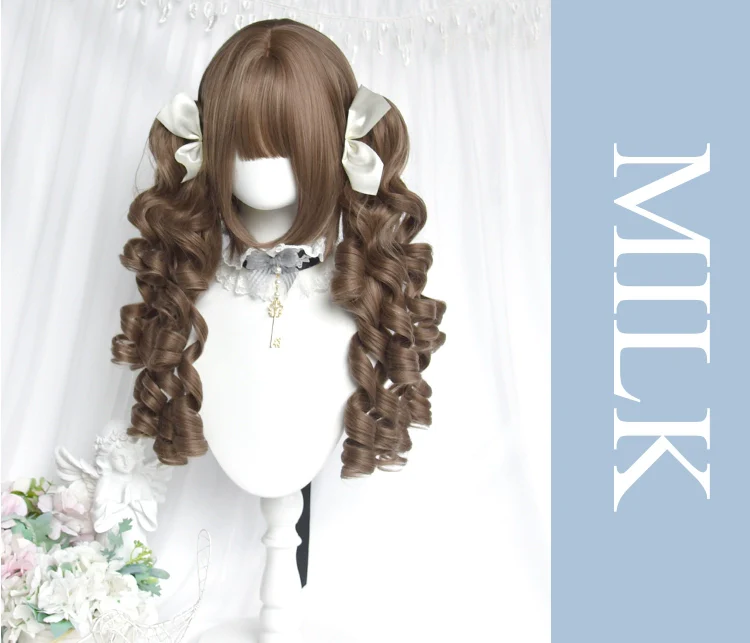 Sinwavy - Doll Like Lolita Wig, Detachable Curl Ponytails - Image 6