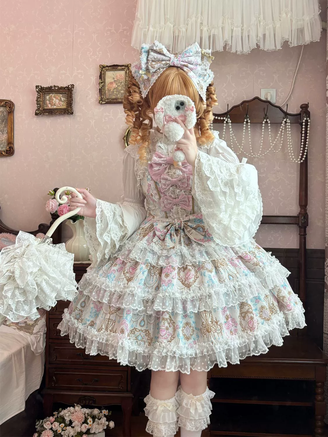 Hanguliang - Candelabra Ode - Doll-like Sweet Lolita JSK Dress, Side Zipper - Image 14
