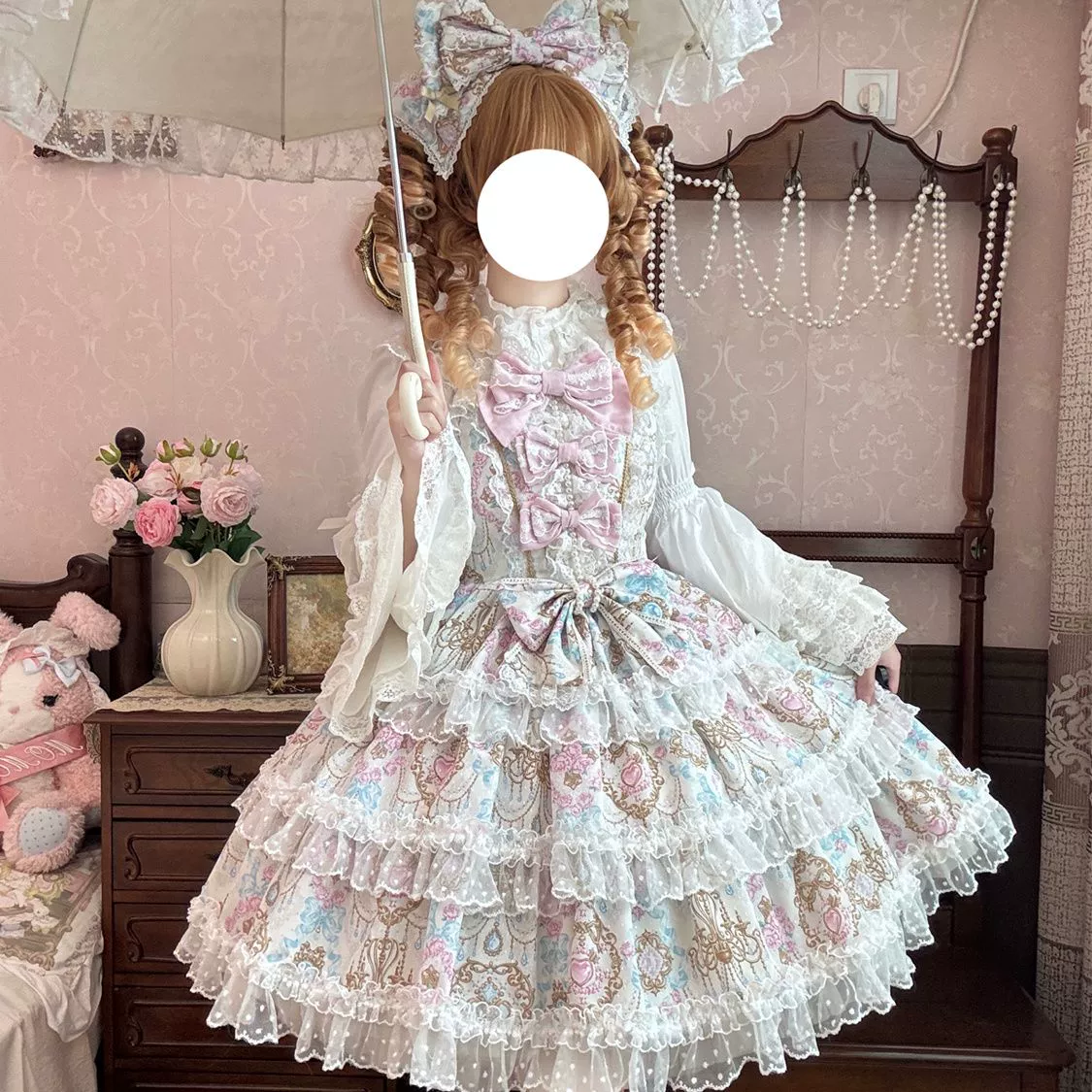 Hanguliang - Candelabra Ode - Doll-like Sweet Lolita JSK Dress, Side Zipper - Image 15