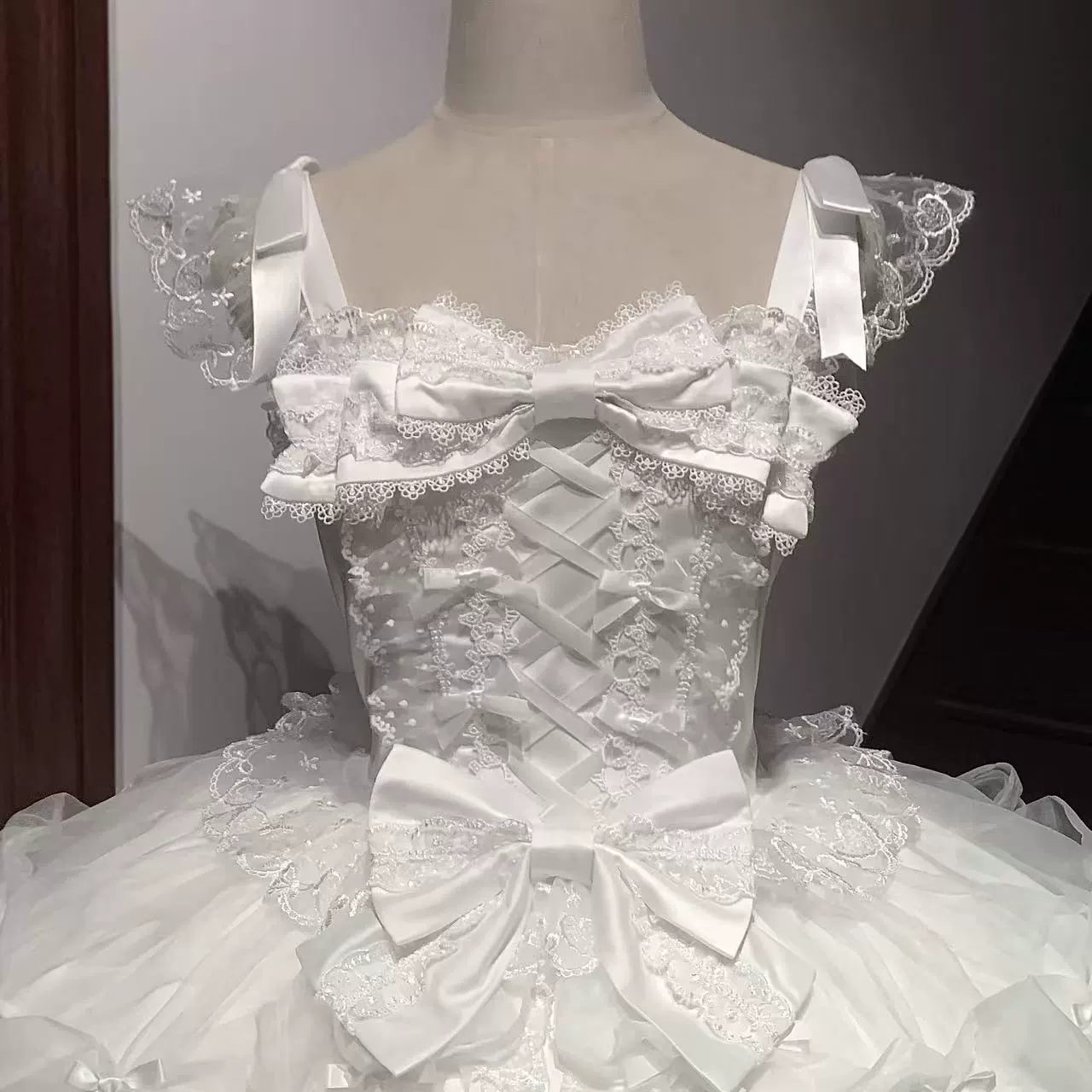 Velvet Sweetheart - Doll-like Sweet Lolita Jumper Dress, Bow Accents - Image 11