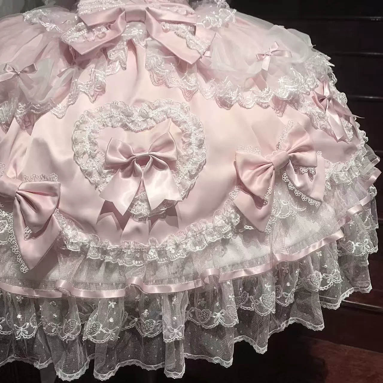 Velvet Sweetheart - Doll-like Sweet Lolita Jumper Dress, Bow Accents - Image 16