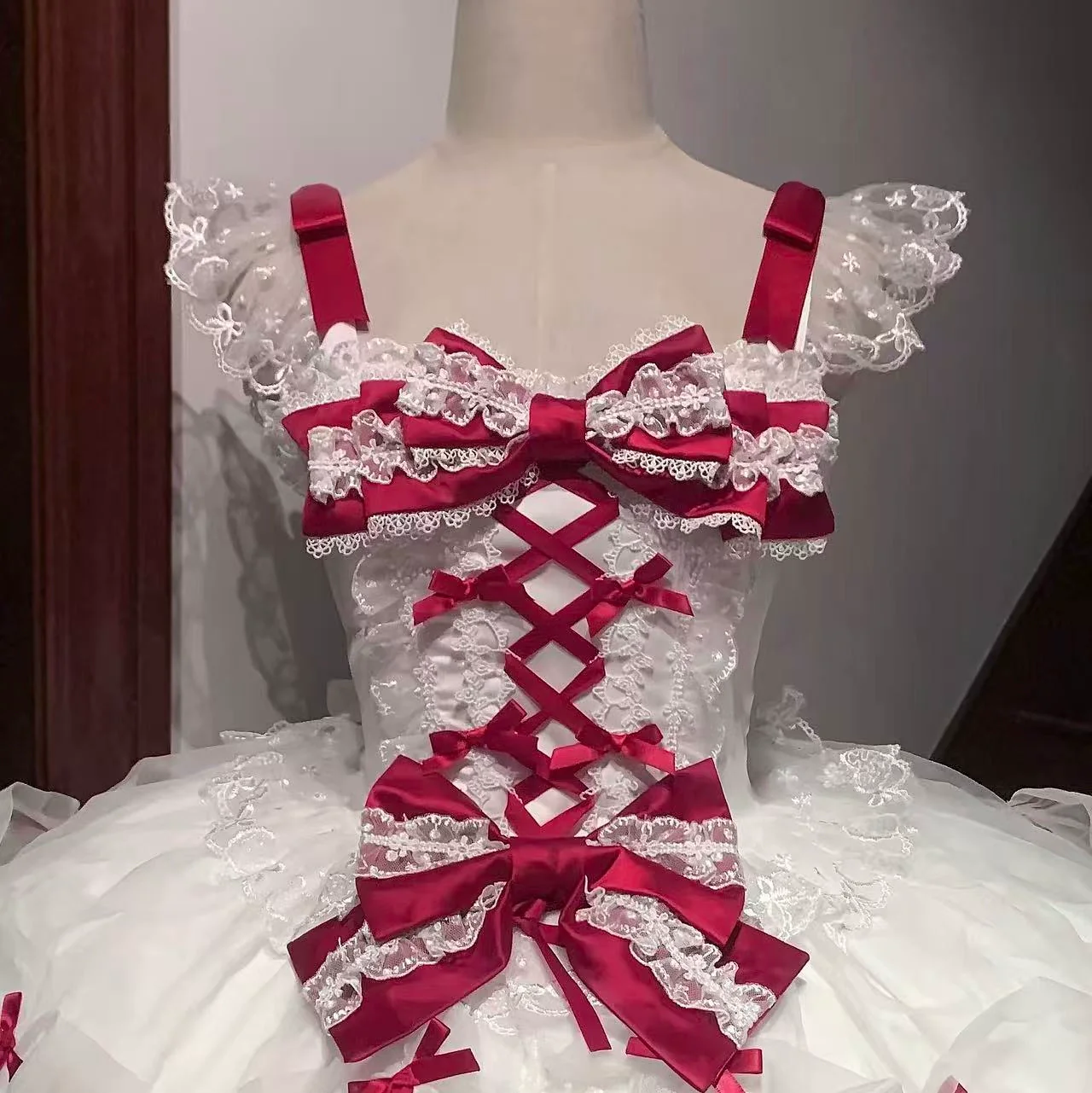 Velvet Sweetheart - Doll-like Sweet Lolita Jumper Dress, Bow Accents - Image 22