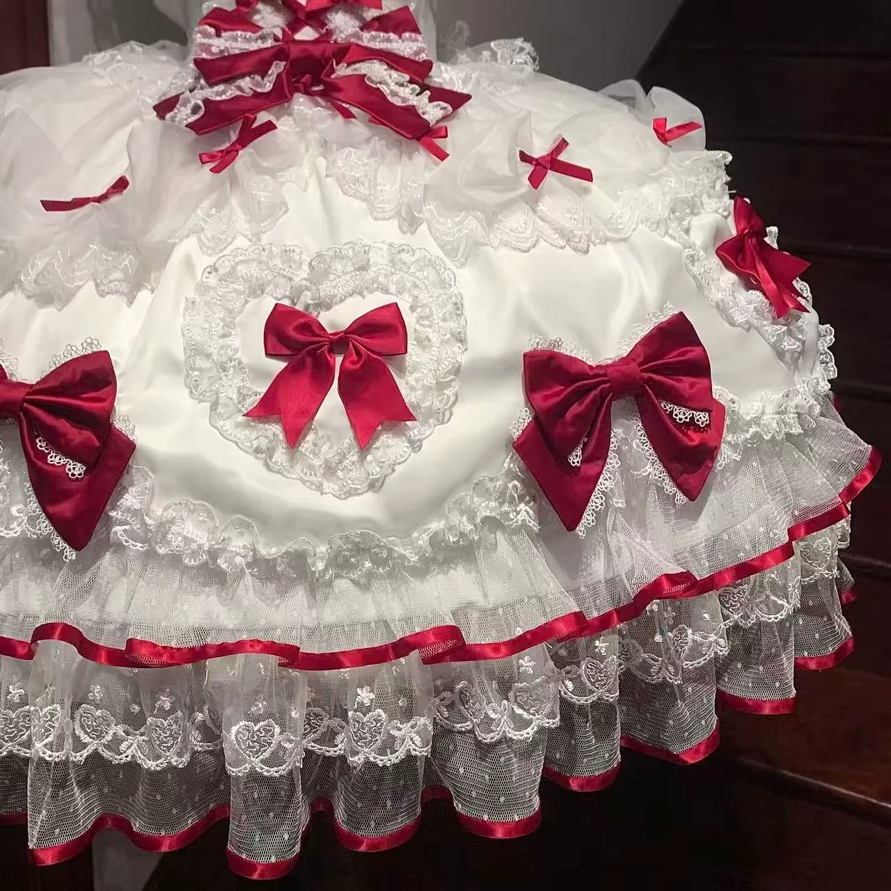 Velvet Sweetheart - Doll-like Sweet Lolita Jumper Dress, Bow Accents - Image 23