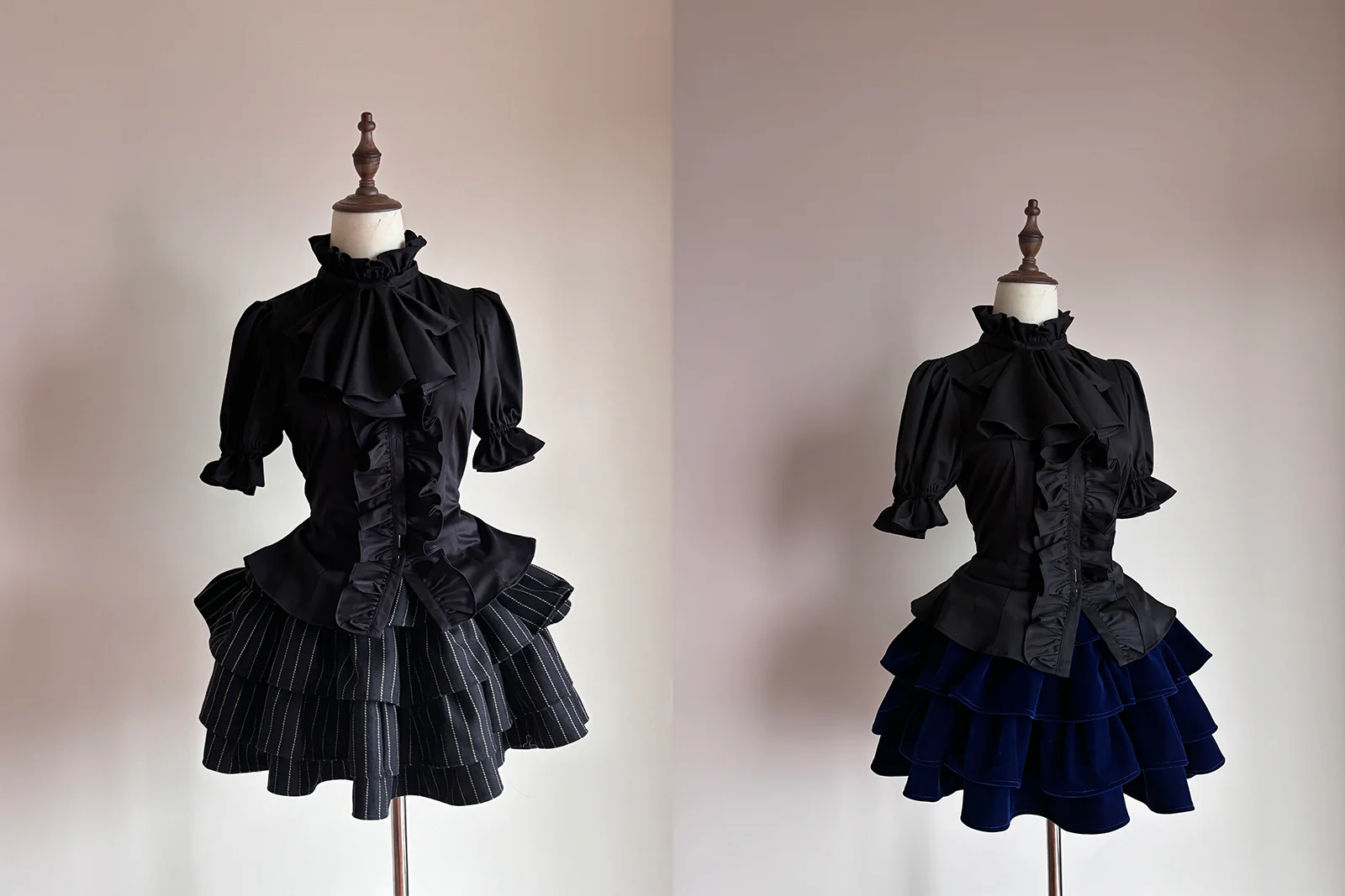 A Tiny Cake - Doll-like Velvet Lolita Skirt, Tiered Skirt - Image 11