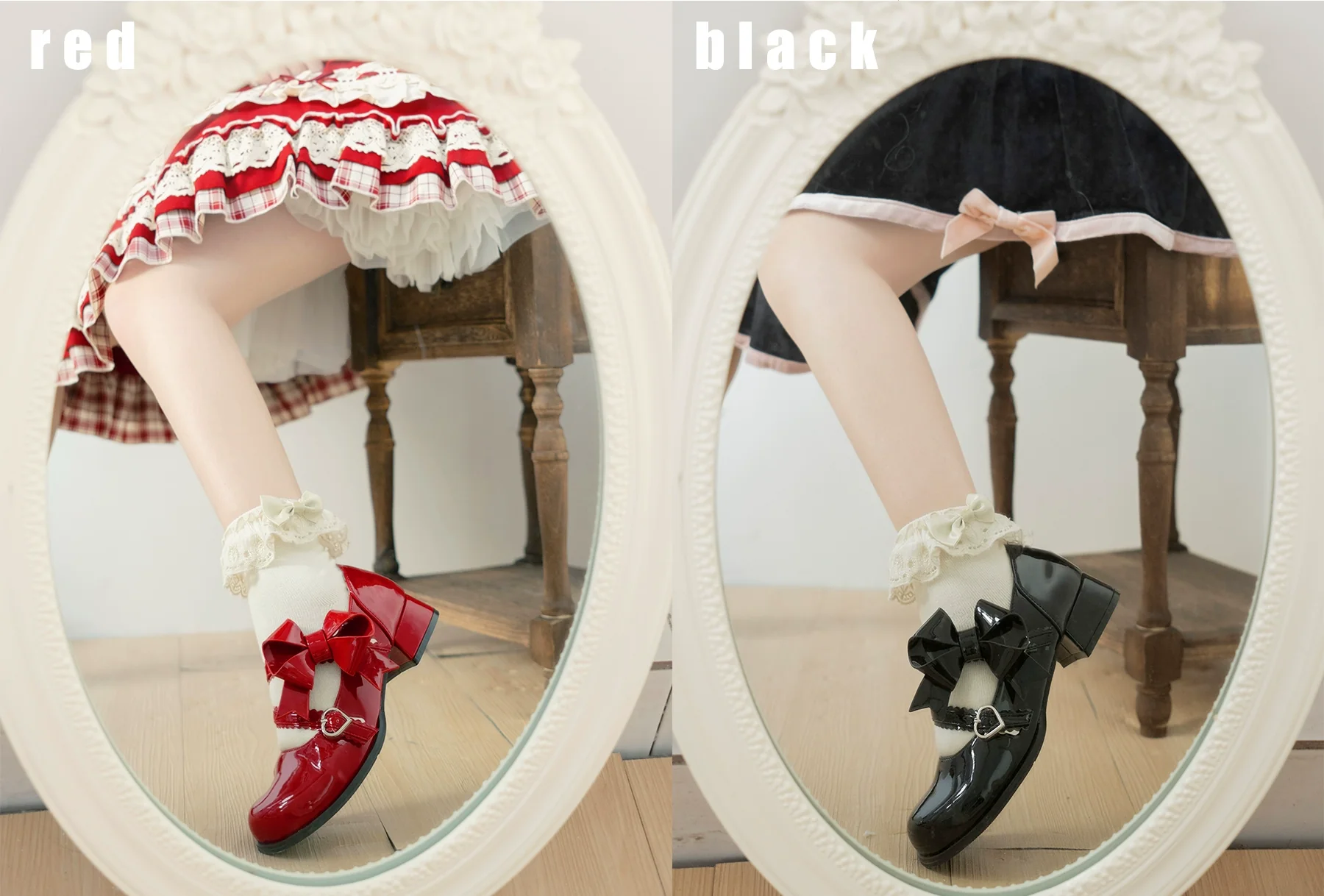 Dolly Doll - Apple Candy - Mary Jane Lolita Shoes Bow PU Low-Mid Heel Shoes - Image 44