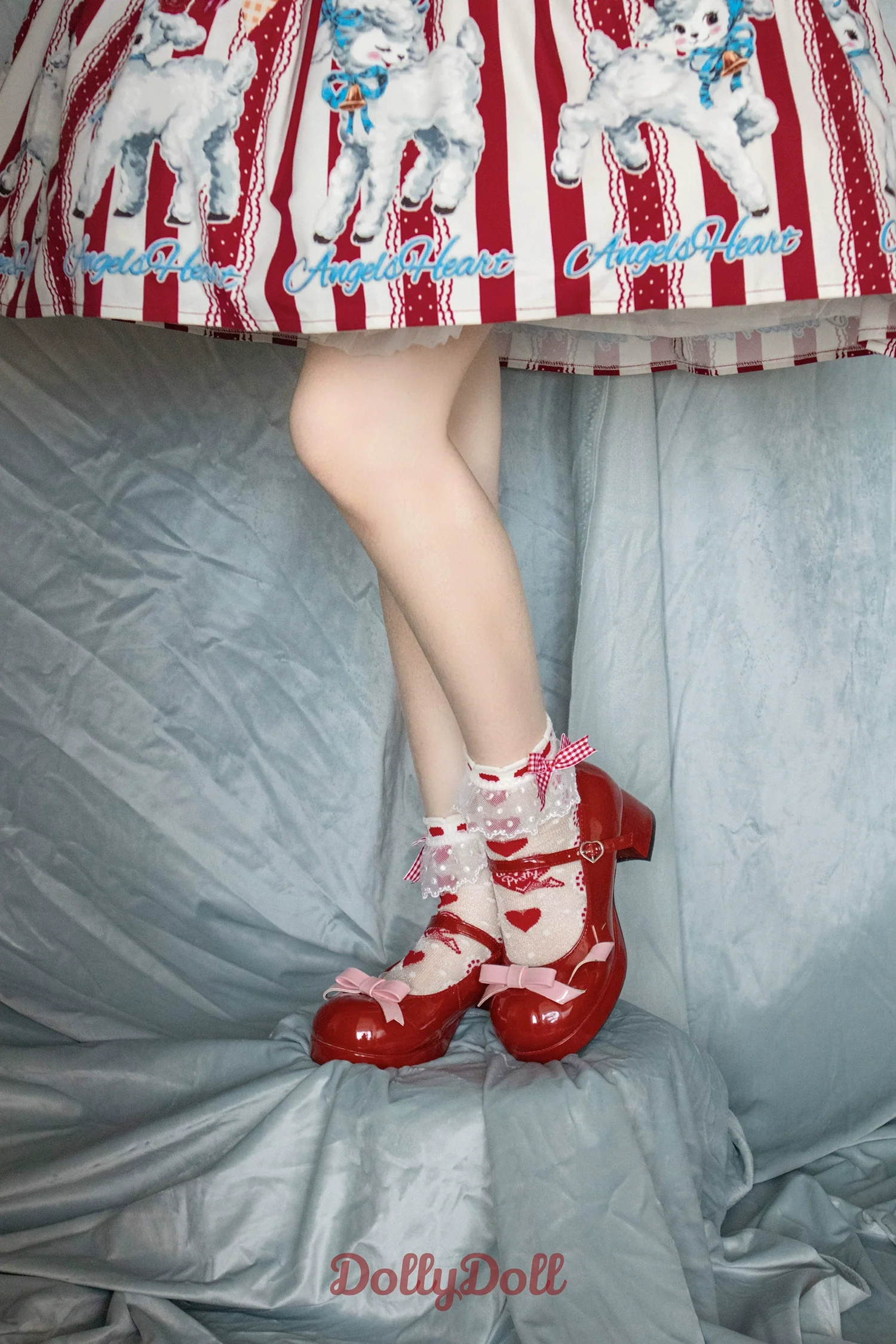 Dolly Doll - Lovers' Gift - Round Toe Middle Heel Mary Jane Lolita Shoes - Image 18