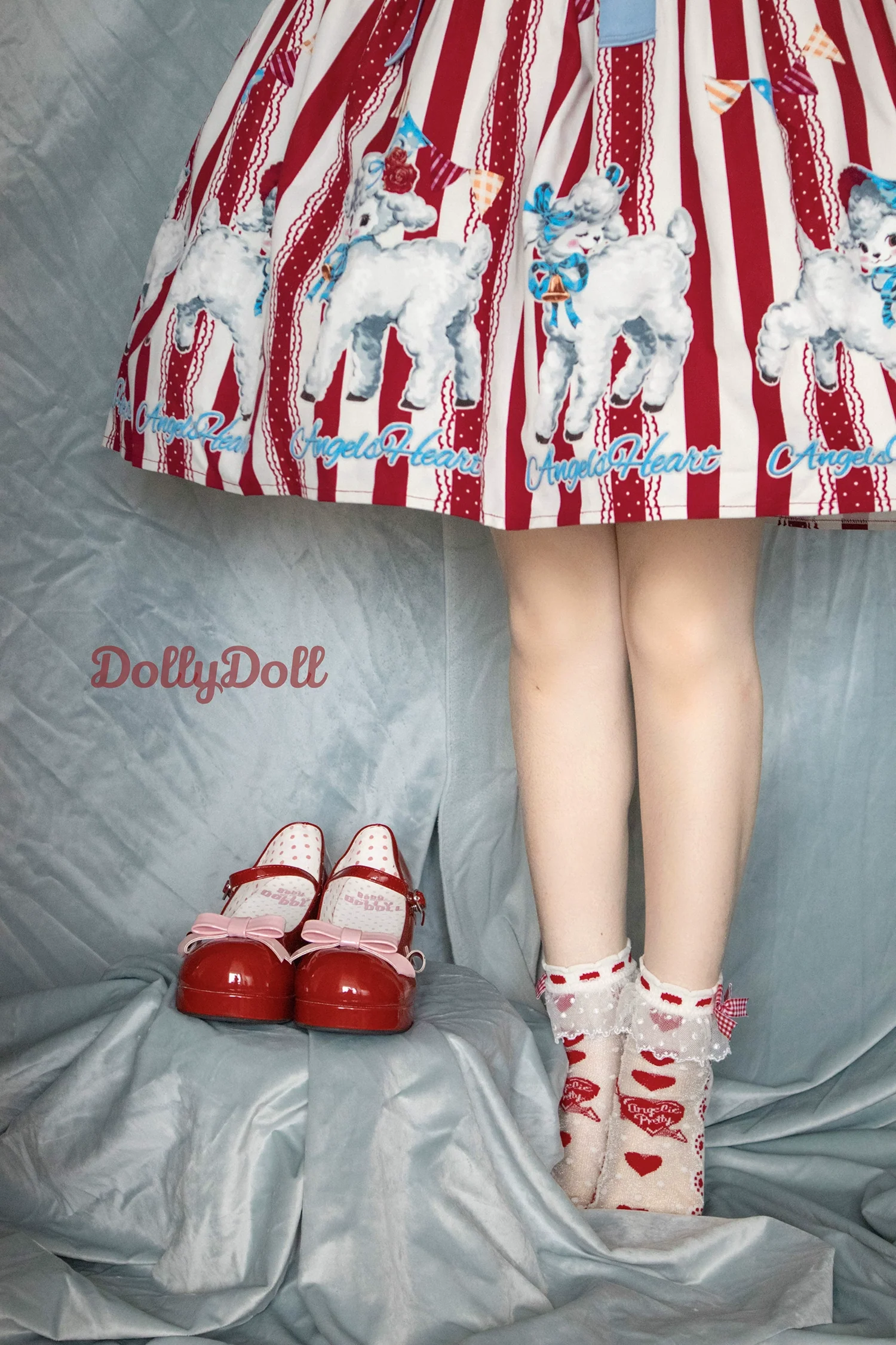 Dolly Doll - Lovers' Gift - Round Toe Middle Heel Mary Jane Lolita Shoes - Image 19