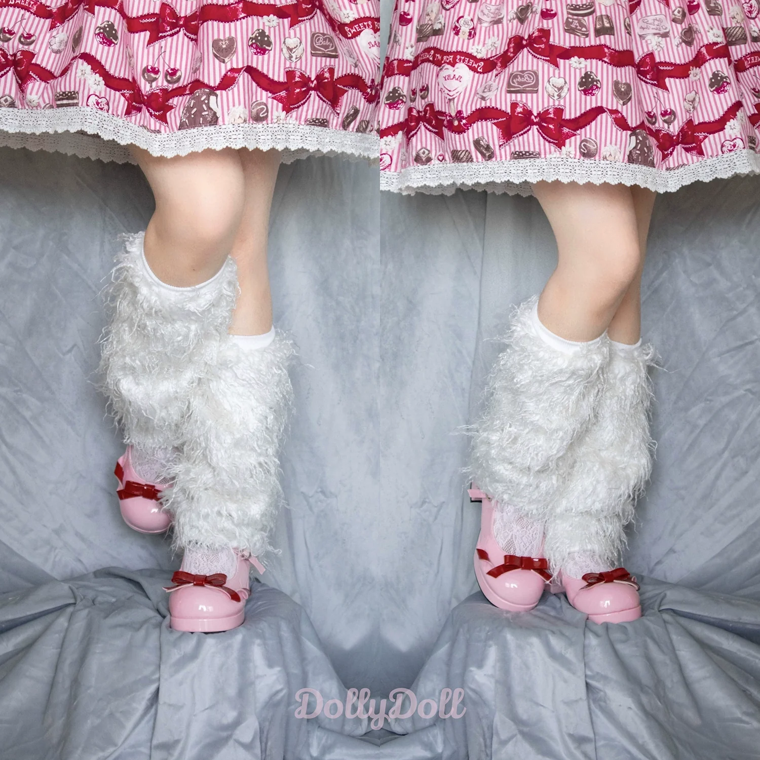 Dolly Doll - Lovers' Gift - Round Toe Middle Heel Mary Jane Lolita Shoes - Image 69