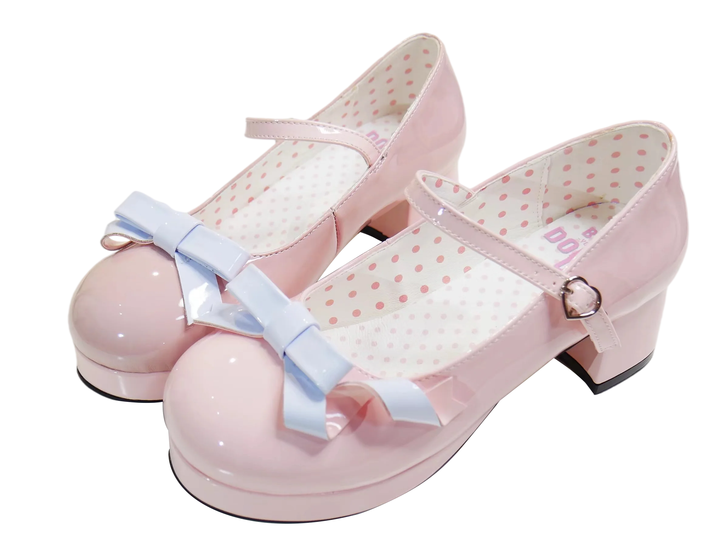 Dolly Doll - Lovers' Gift - Round Toe Middle Heel Mary Jane Lolita Shoes - Image 88