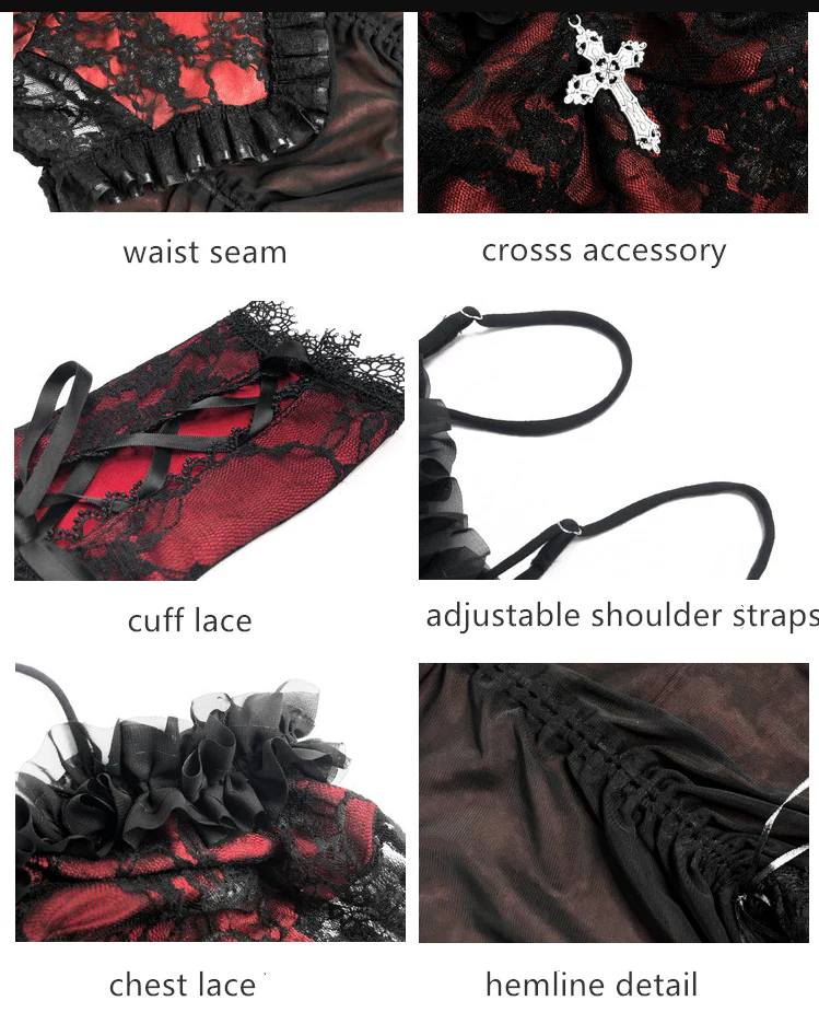 Blood Supply - Drawstring Christmas Gothic Lolita Long Dress - Image 9