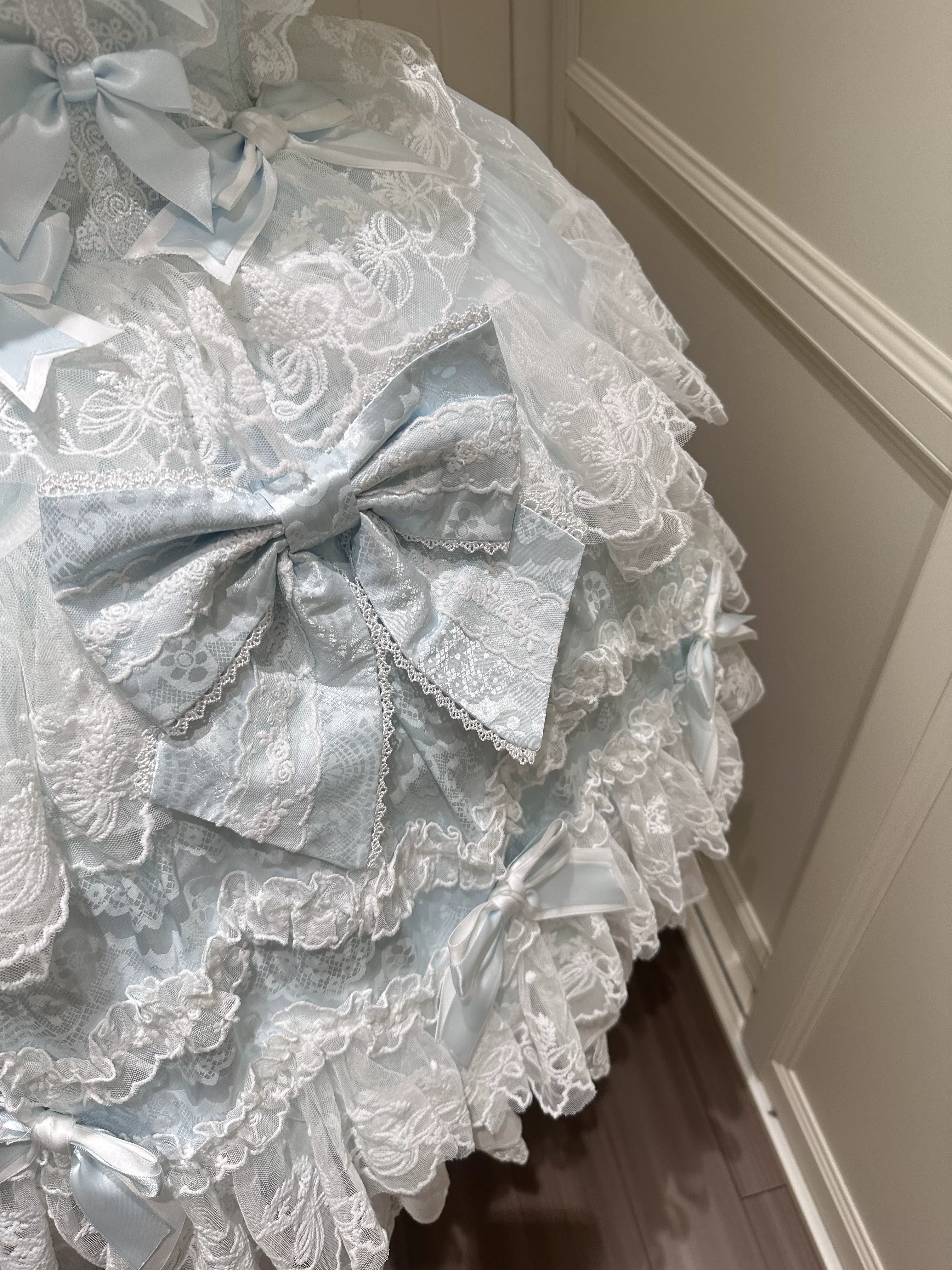 Sakura Blossom Dream - Dreamy Sweet Lolita JSK Dress, Abundant Lace & Bows - Image 26