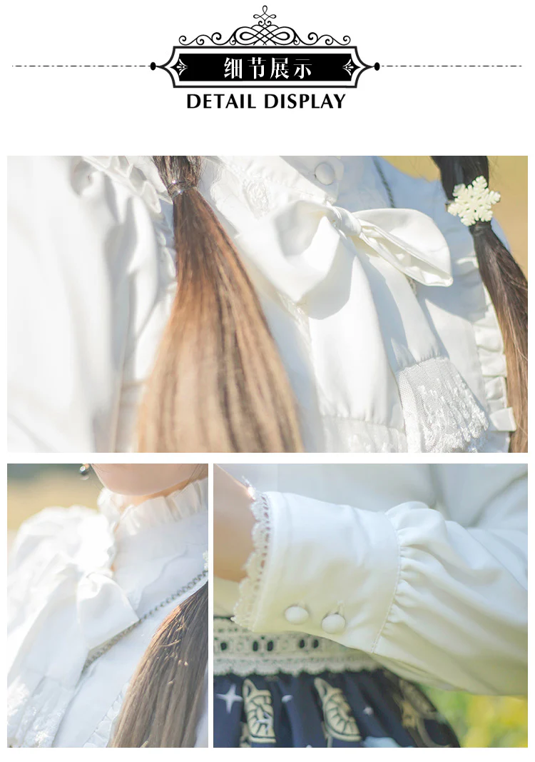 Elegant Autumn Winter Lolita Velvet Blouse - Image 12