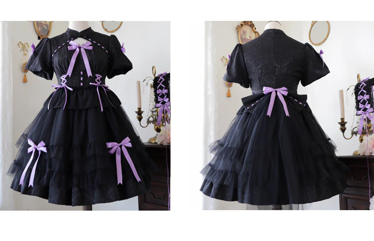 Kawaii Lolita OP Dress Summer Dress Short Sleeve - Image 10