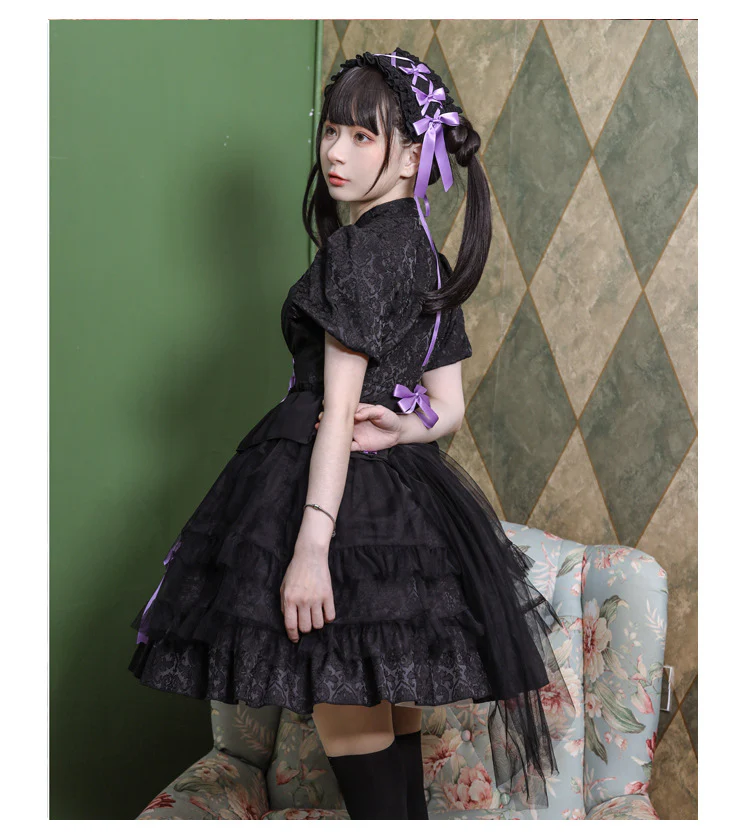 Kawaii Lolita OP Dress Summer Dress Short Sleeve - Image 9