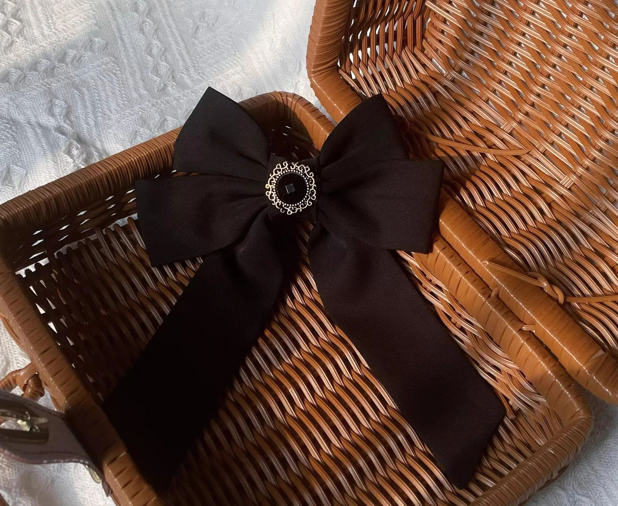 Rich Heiress - Elegant Black Lolita Coat with Detachable Cape - Image 9