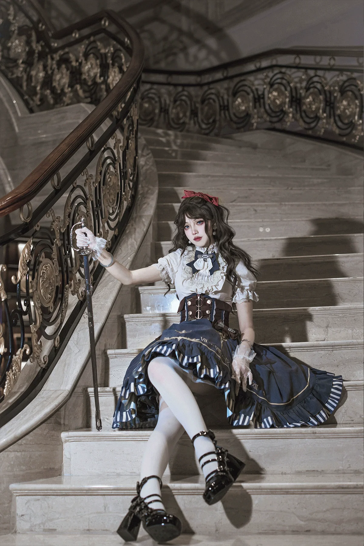 Gilded Pointer - Elegant Classic Lolita Skirt Suit Punk Lolita Style - Image 4