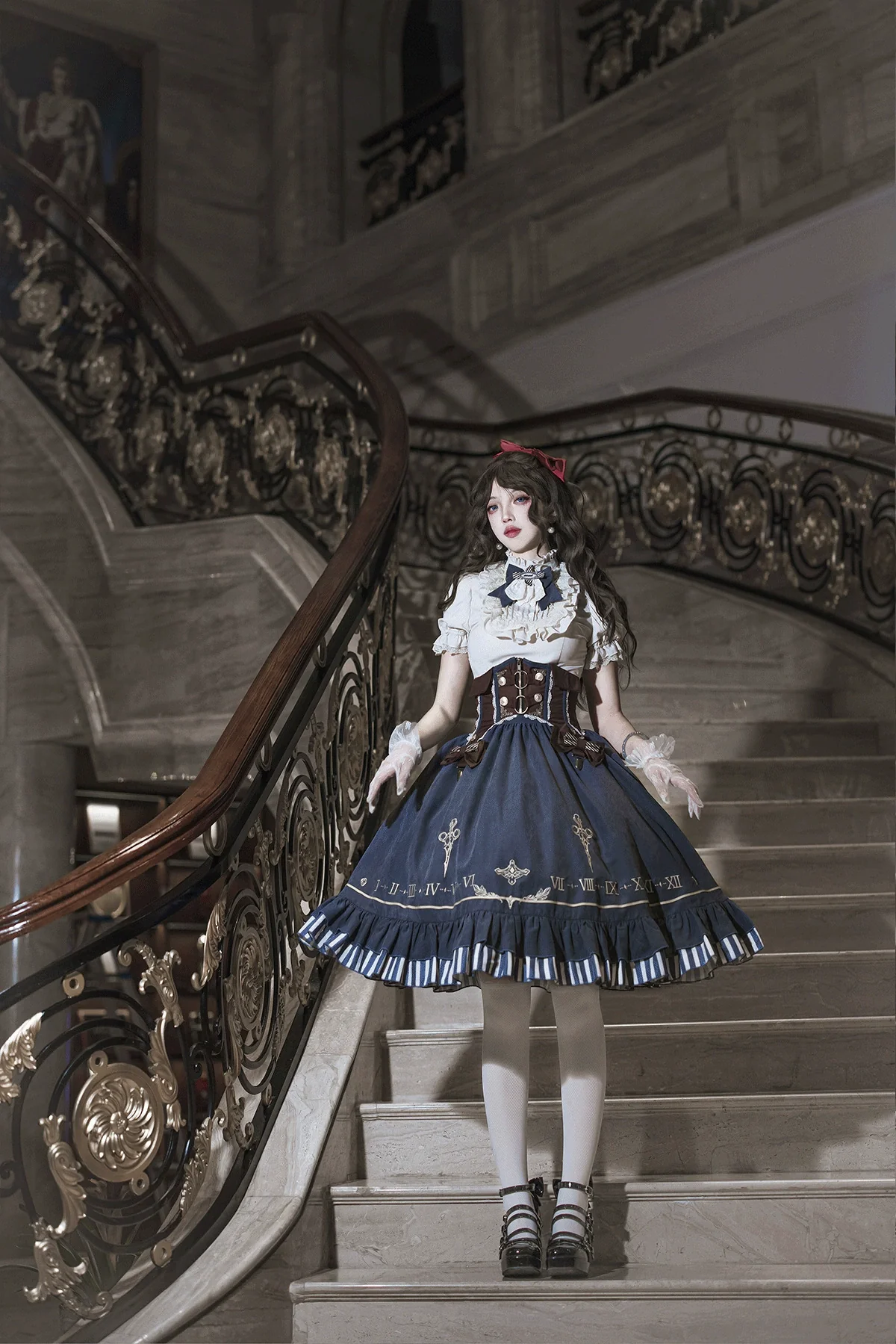 Gilded Pointer - Elegant Classic Lolita Skirt Suit Punk Lolita Style - Image 8