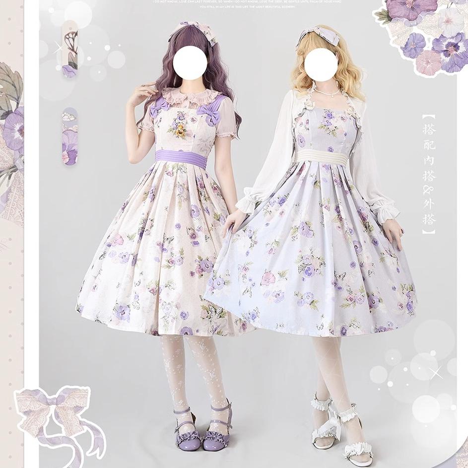 Forest Holiday - Elegant Lolita Foral Print JSK Dress Multicolors - Image 15