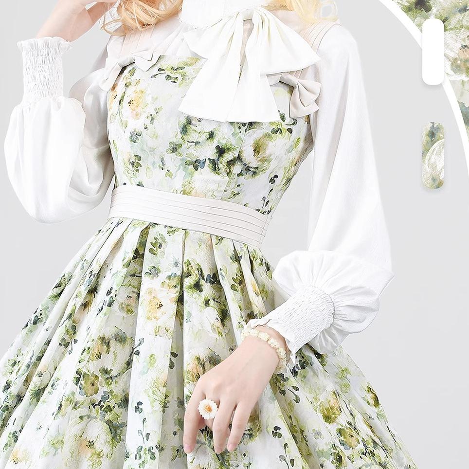 Forest Holiday - Elegant Lolita Foral Print JSK Dress Multicolors - Image 19