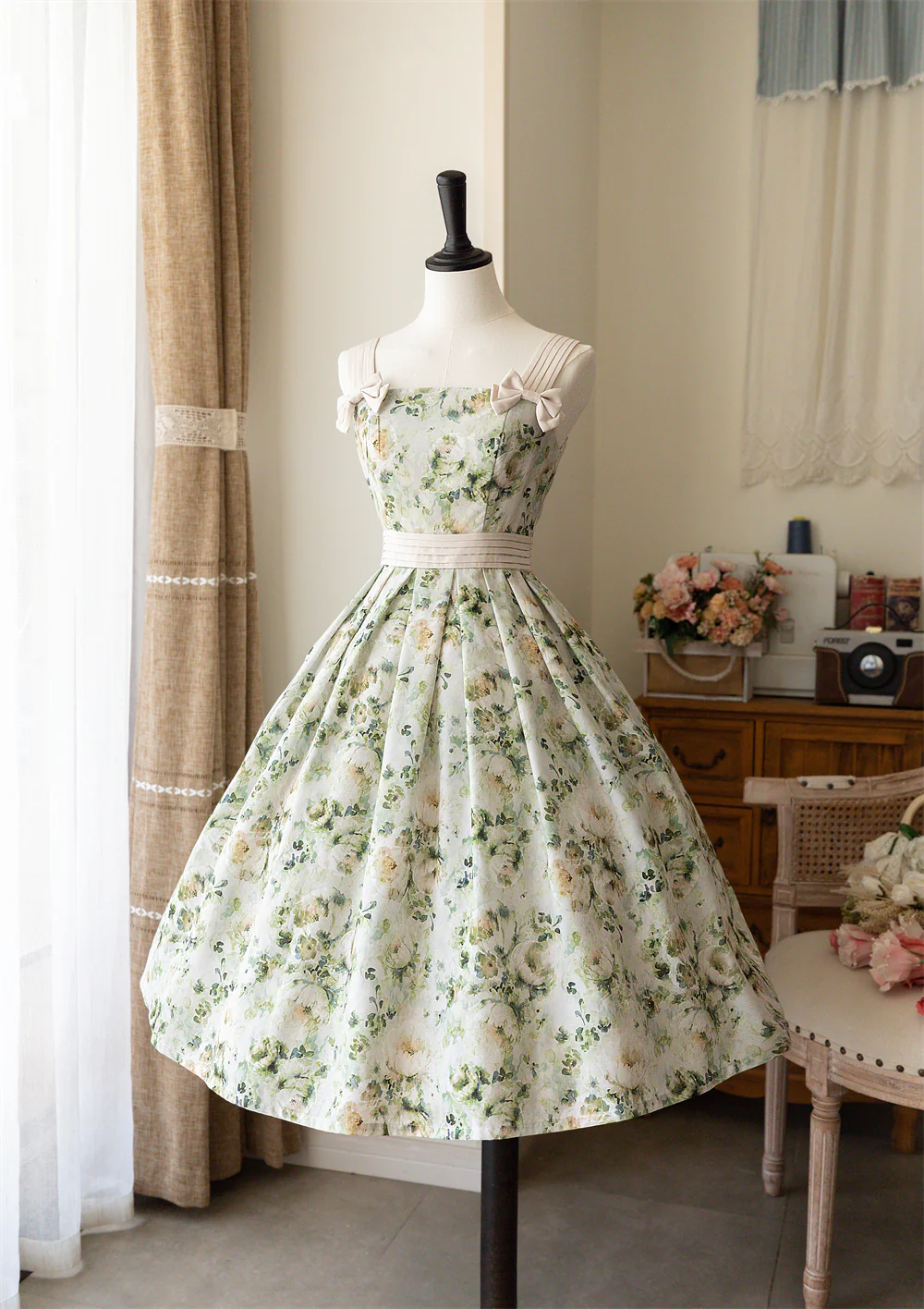 Forest Holiday - Elegant Lolita Foral Print JSK Dress Multicolors - Image 22