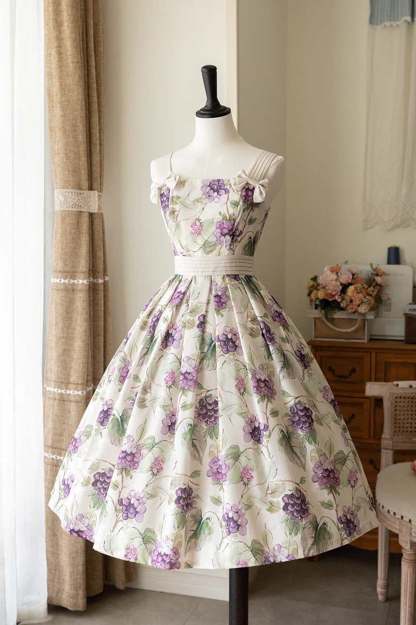 Forest Holiday - Elegant Lolita Foral Print JSK Dress Multicolors - Image 26