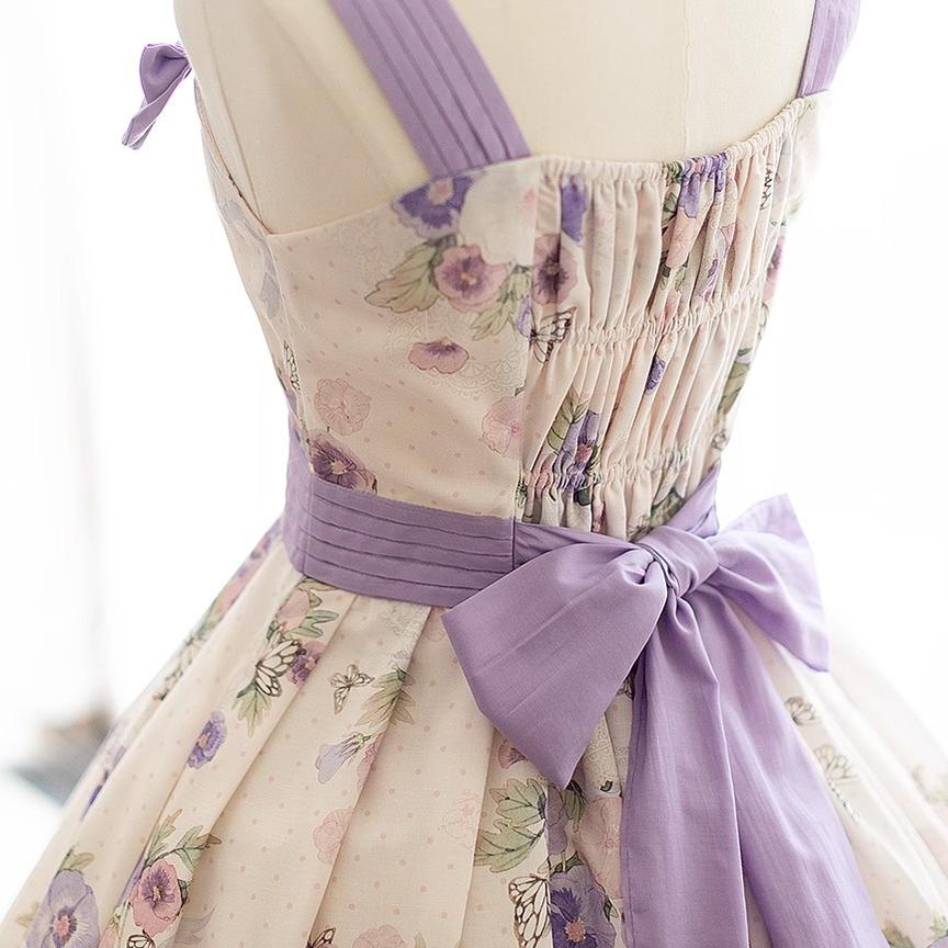 Forest Holiday - Elegant Lolita Foral Print JSK Dress Multicolors - Image 29