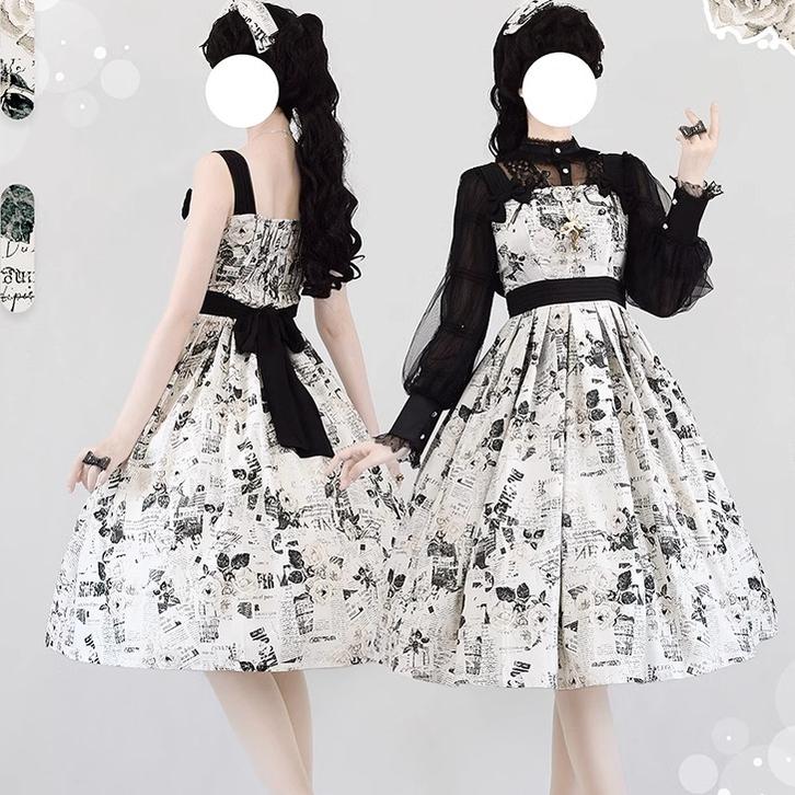 Forest Holiday - Elegant Lolita Foral Print JSK Dress Multicolors - Image 7
