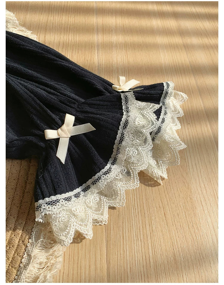 Bloom Period - Elegant Lolita Bolero, Layered Lace Ruffles - Image 14