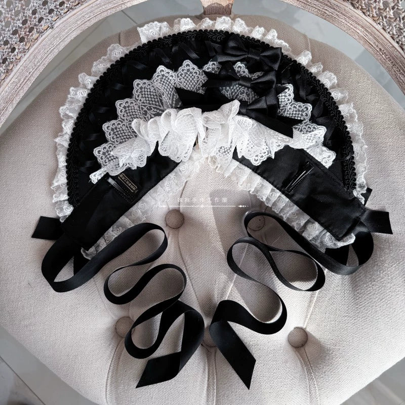 Elegant Lolita Bonnet Velvet Lolita Hat - Image 11