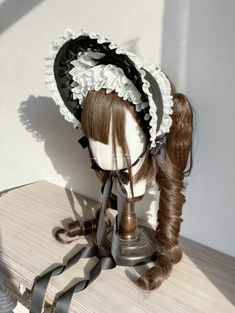 Elegant Lolita Bonnet Velvet Lolita Hat - Image 2