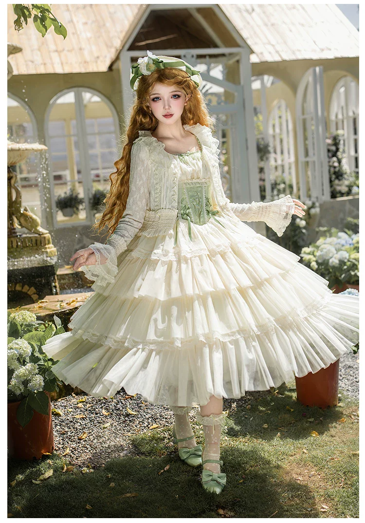 Morning Dew - Elegant Lolita Cardigan, Ruffle & Butterfly Pattern - Image 13